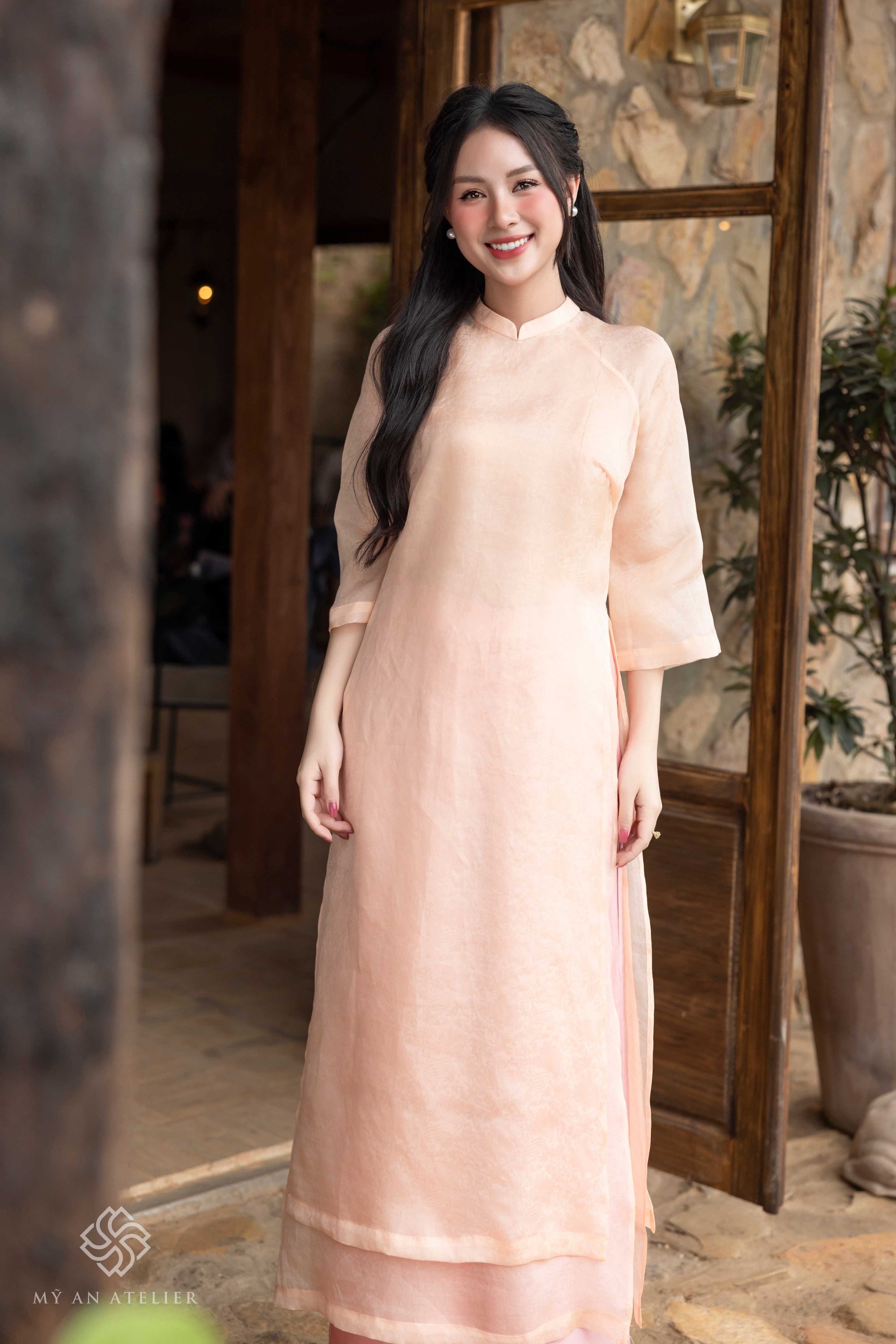 2-layer Vietnamese silk dress