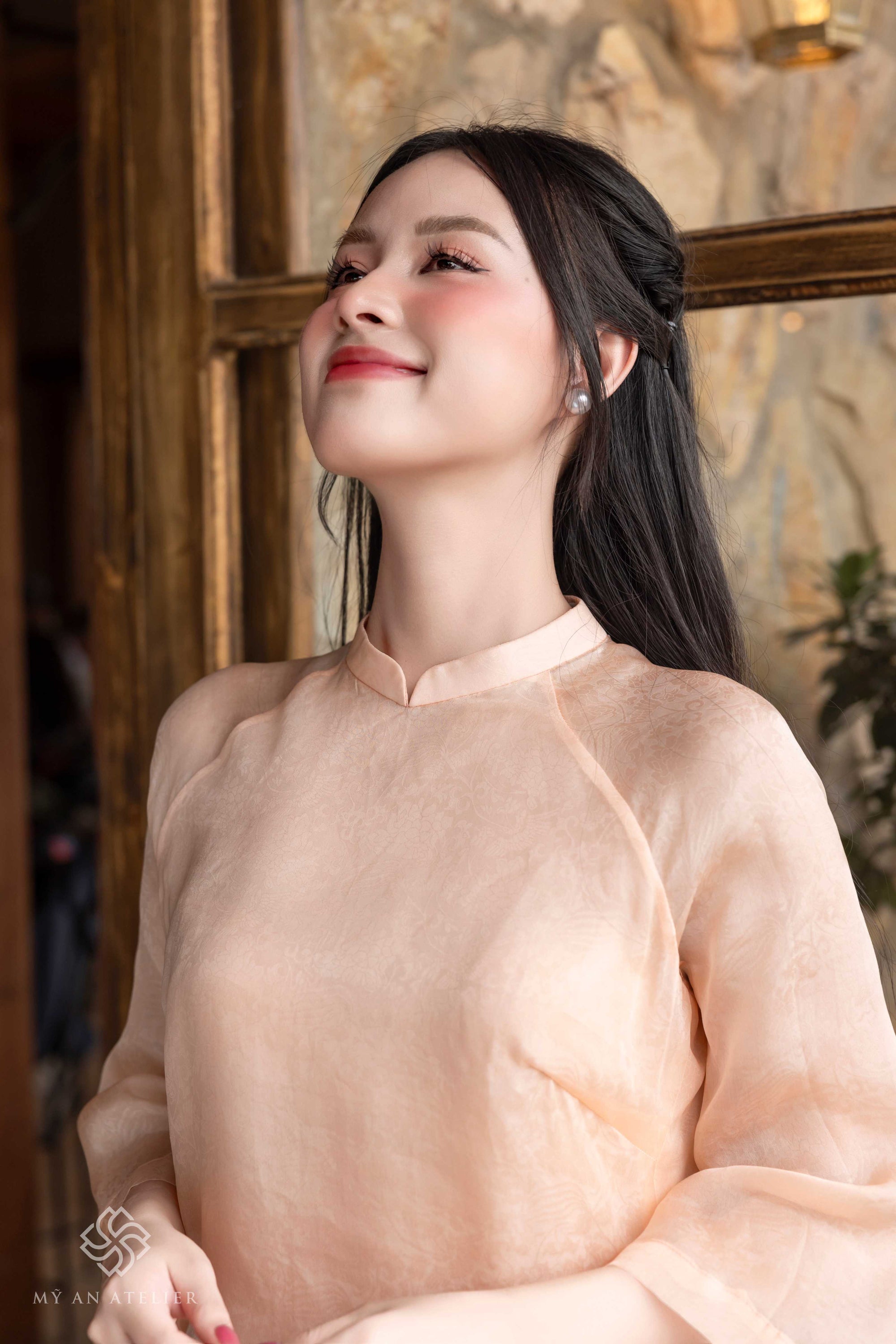 2-layer Vietnamese silk dress