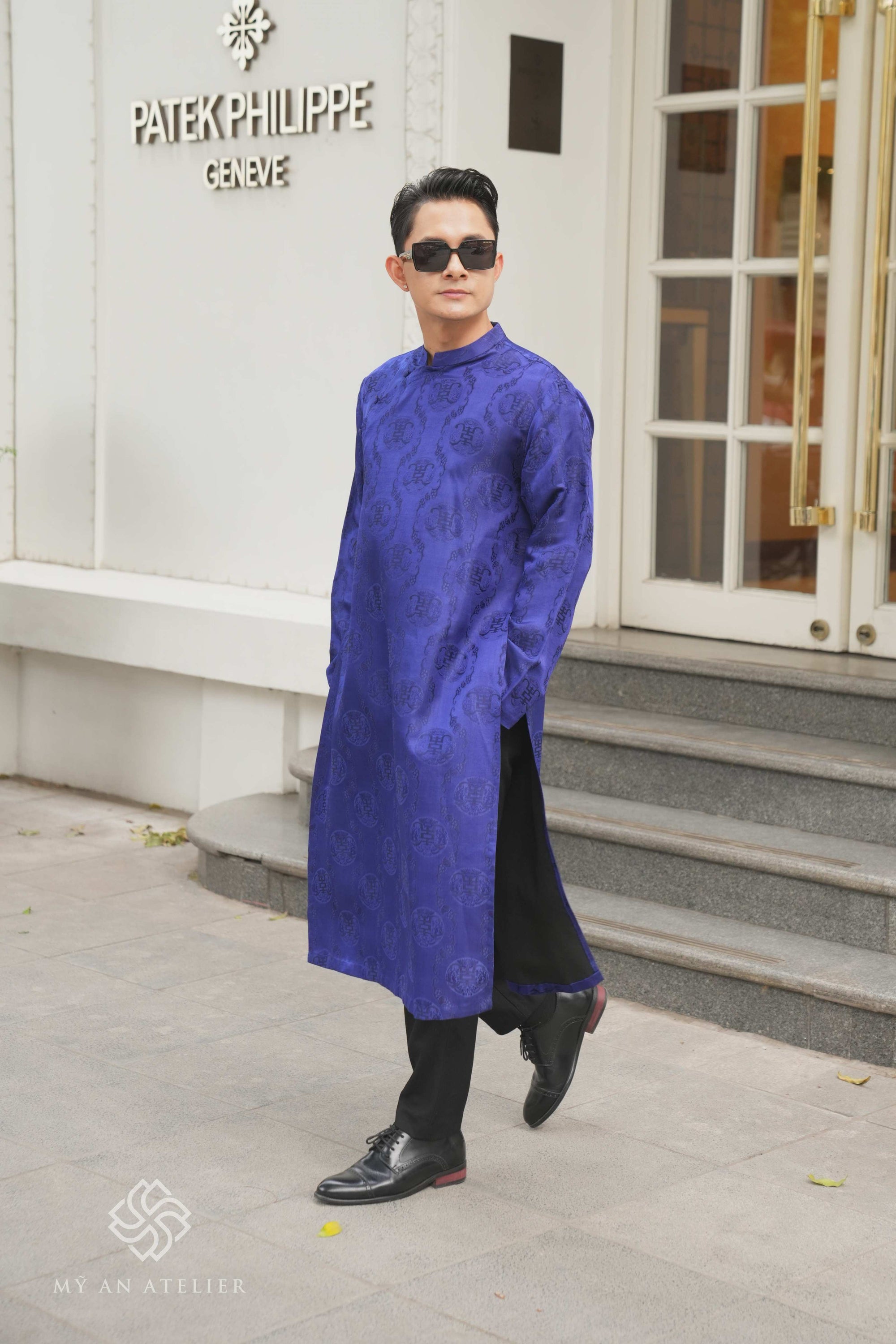 Mulberry silk Vietnamese costume male