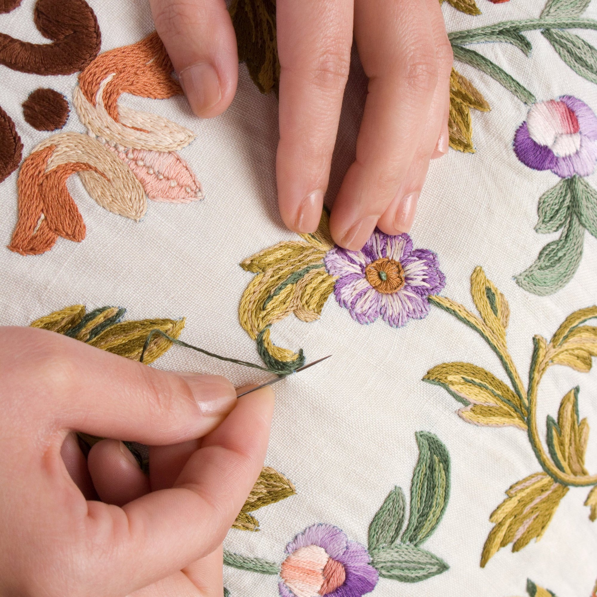 Hand-embroidered ao dai MYAN
