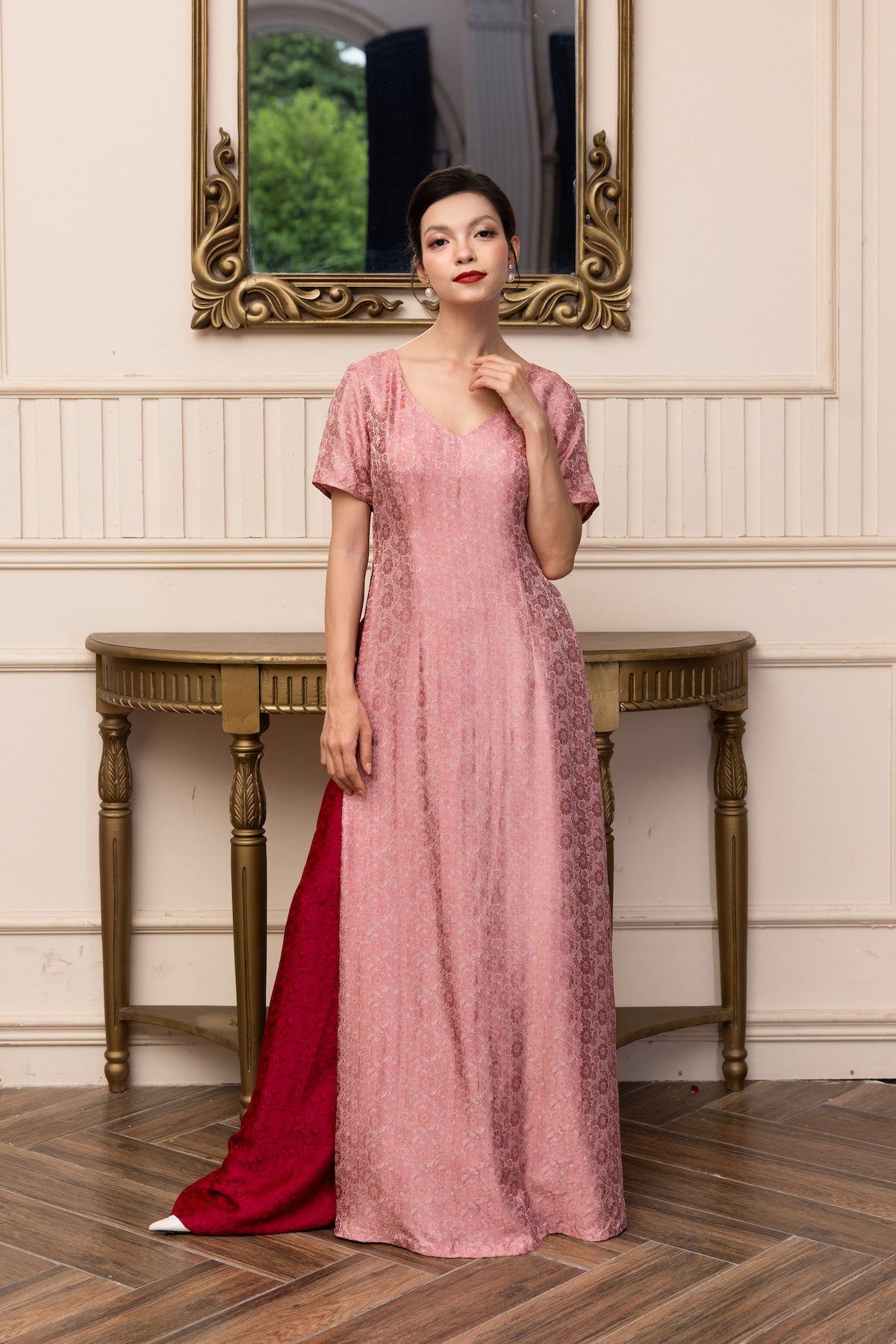 casual silk ao dai dress
