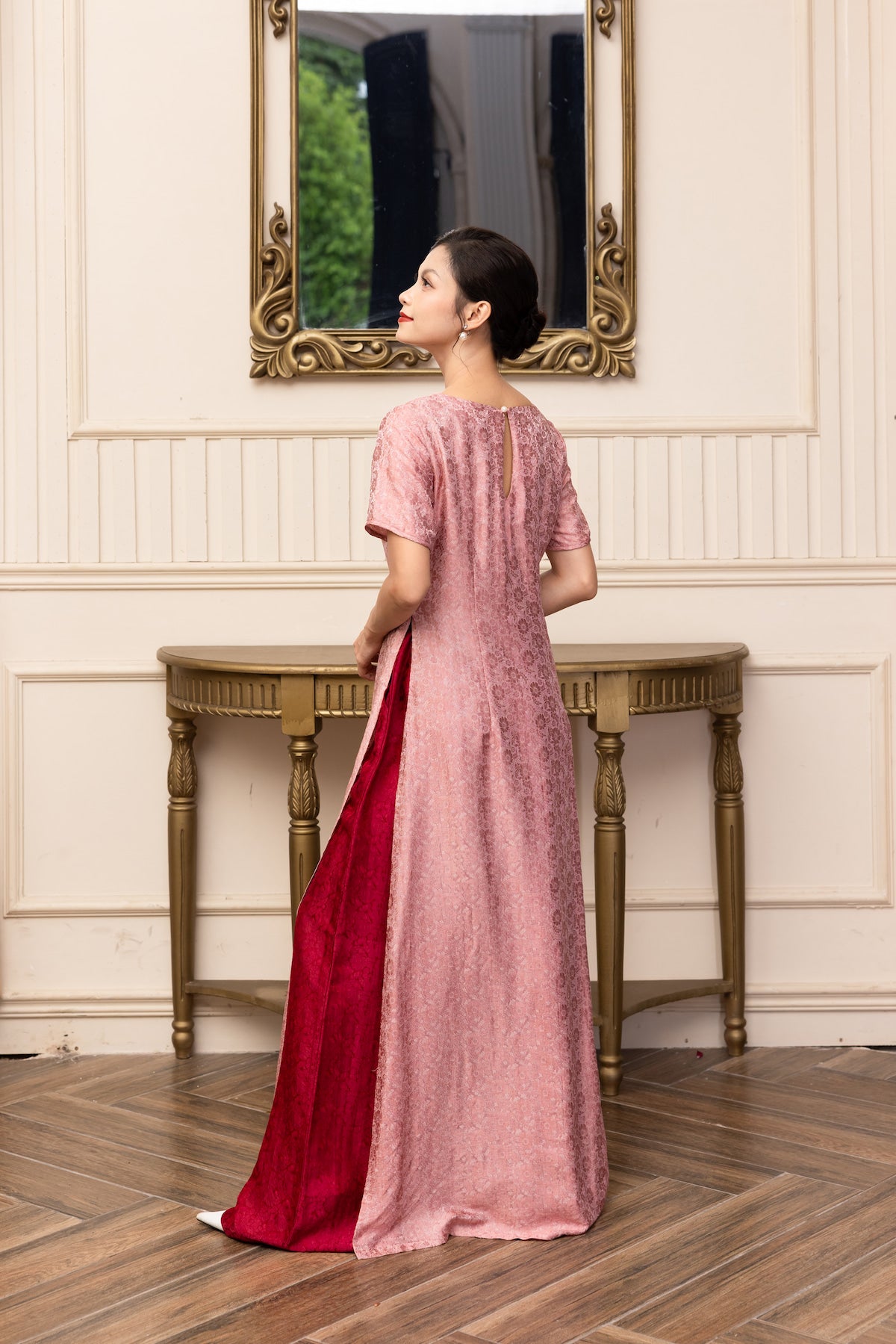 casual silk ao dai dress