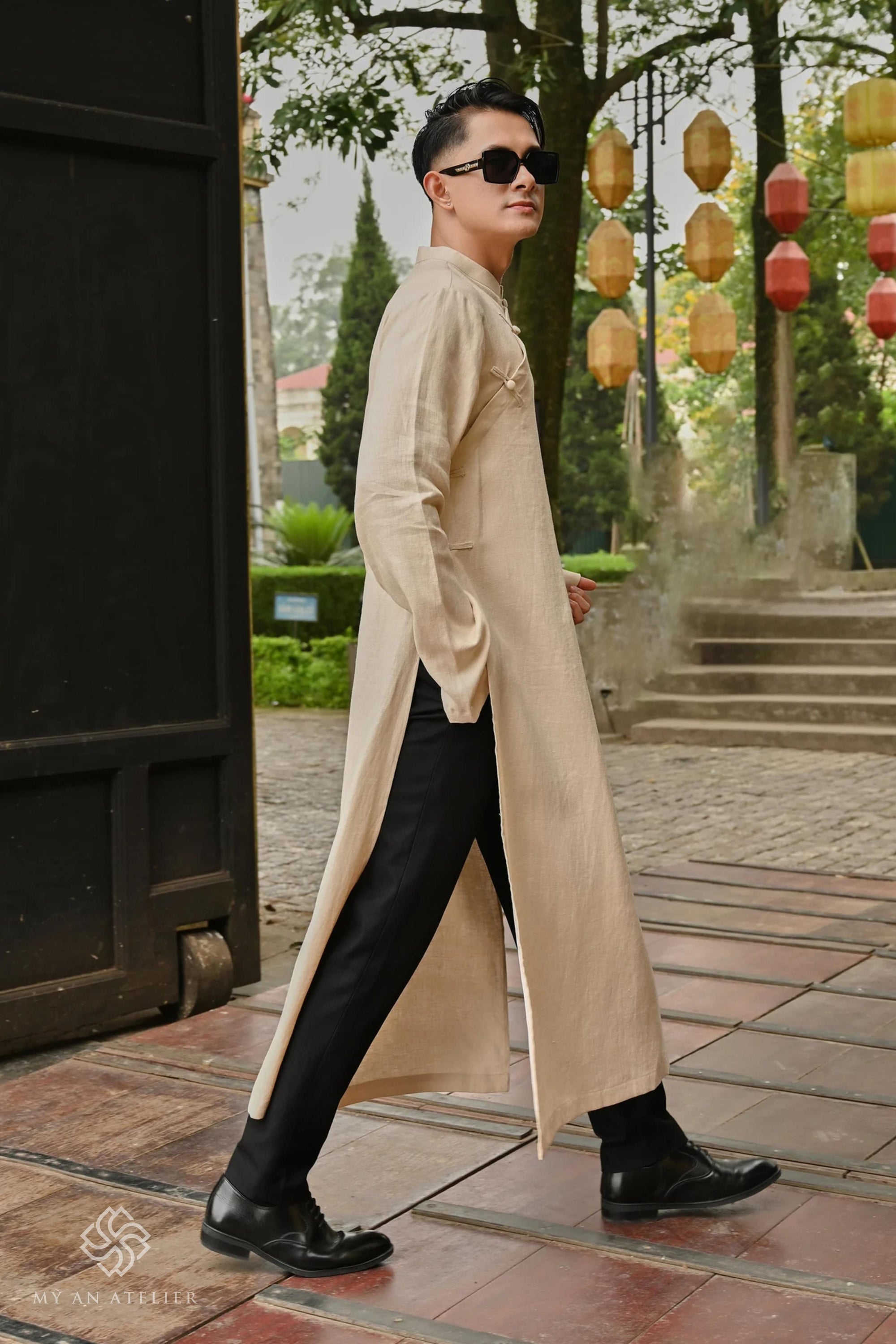 Linen Vietnamese dress men