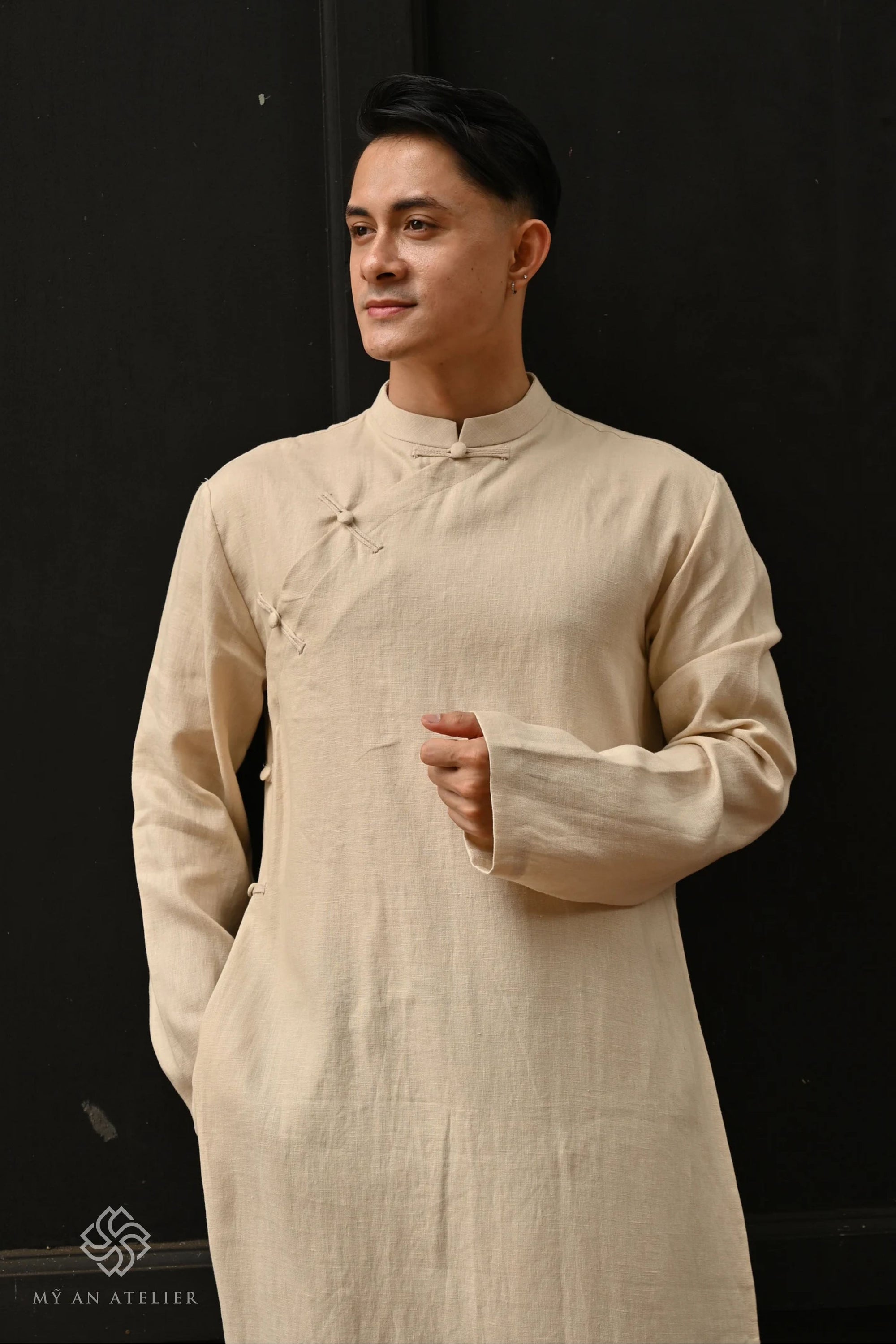 Linen Vietnamese dress men