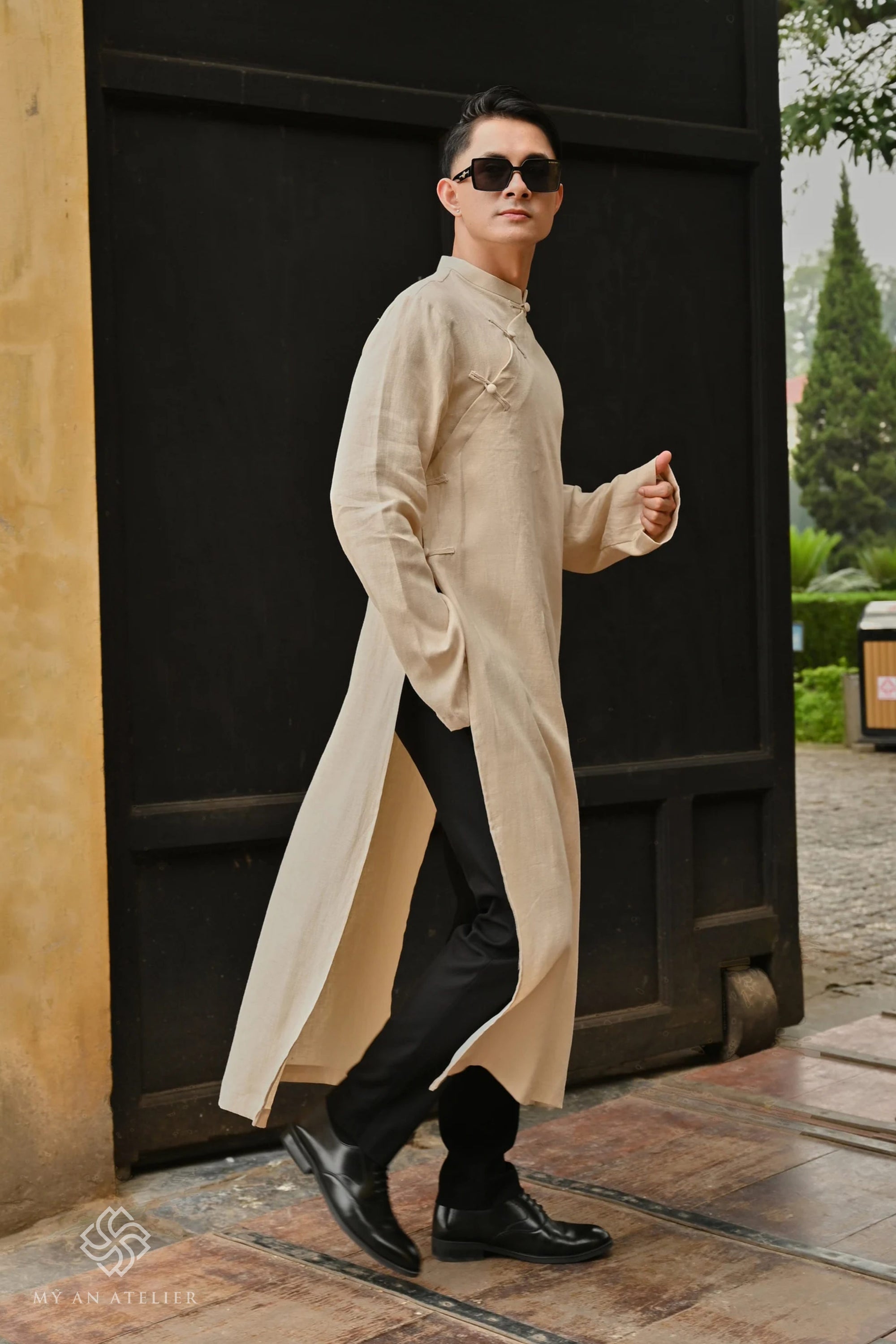 Linen Vietnamese dress men
