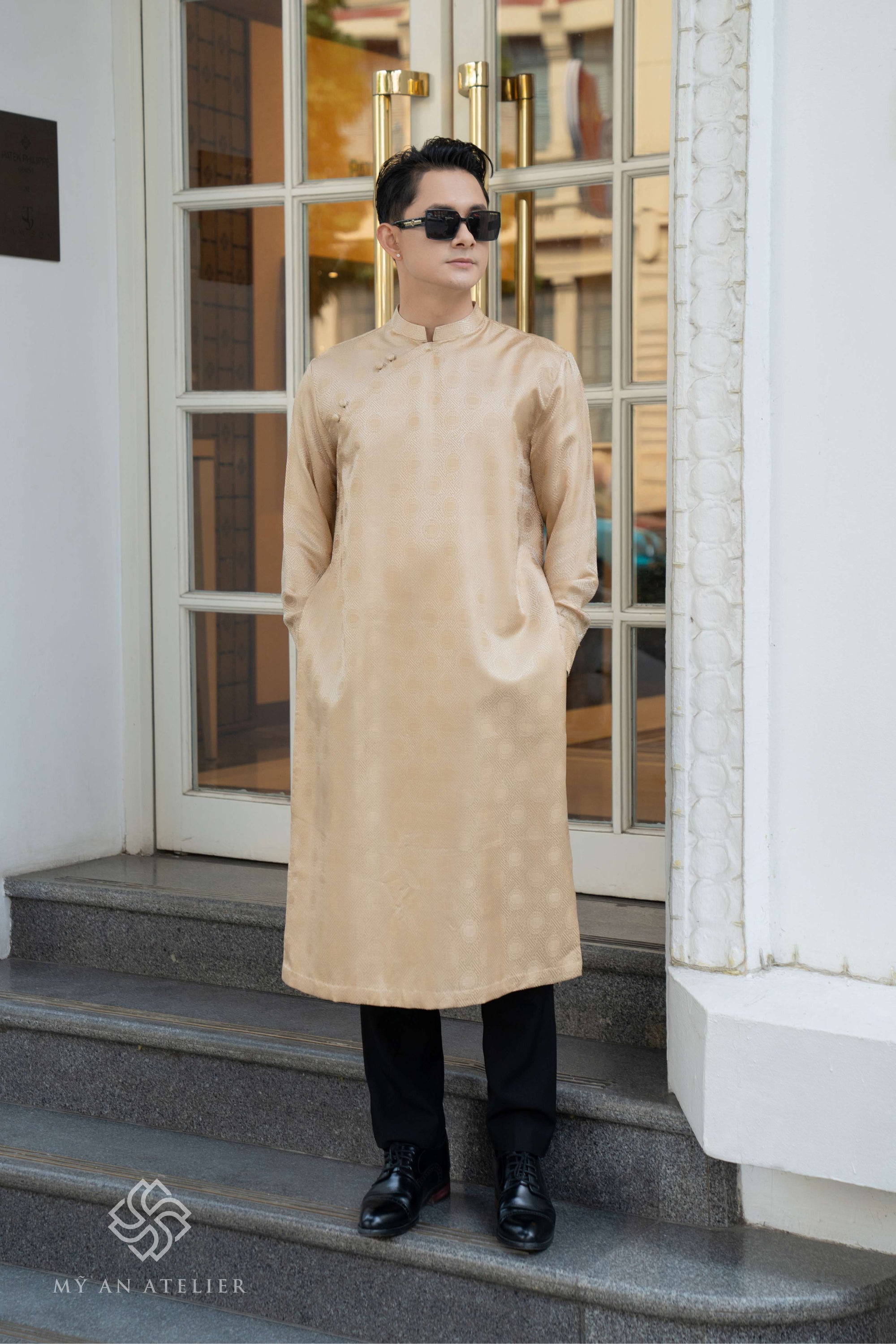 Mulberry silk Vietnam dress for men