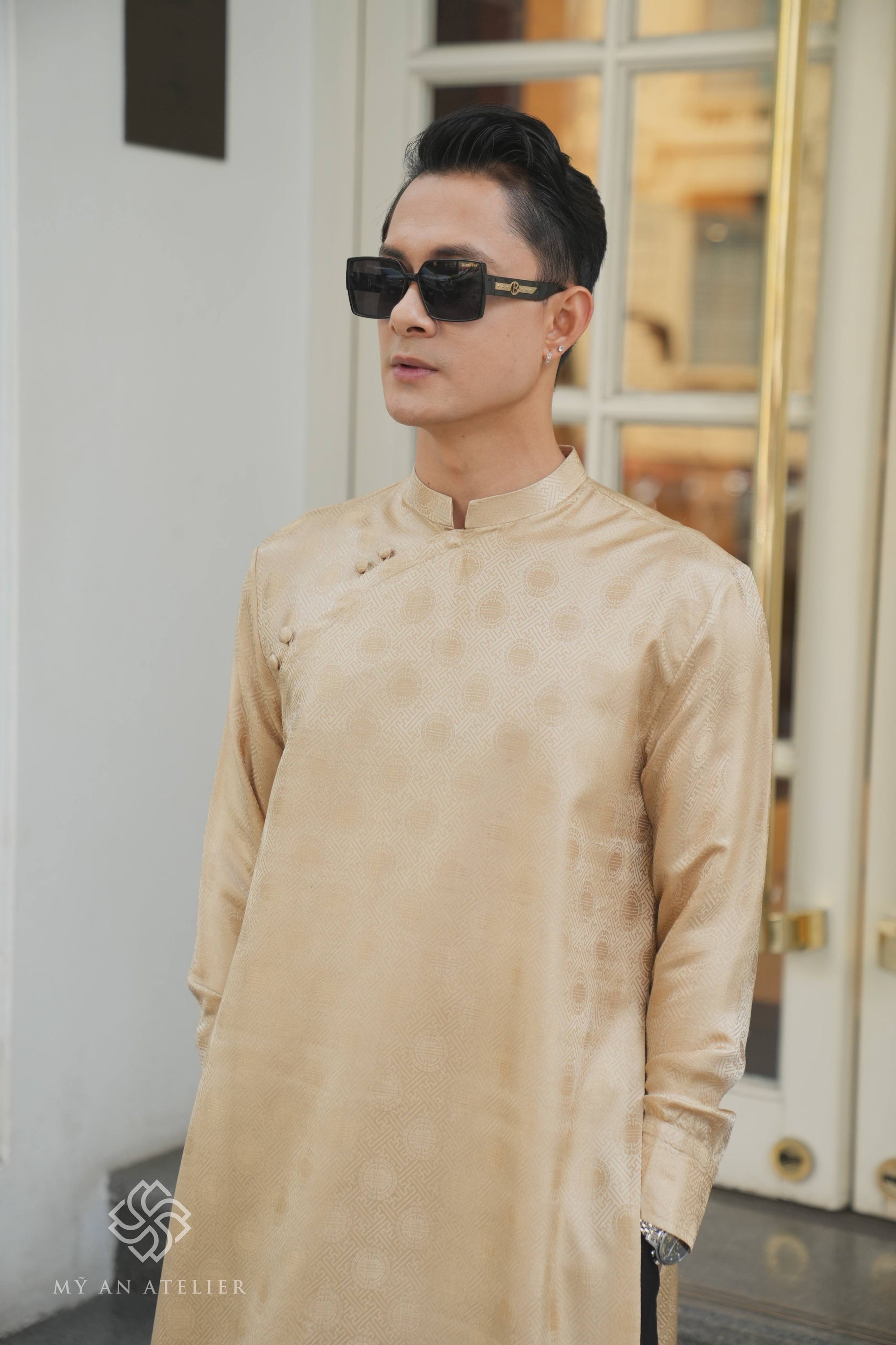 Mulberry silk Vietnam dress for men