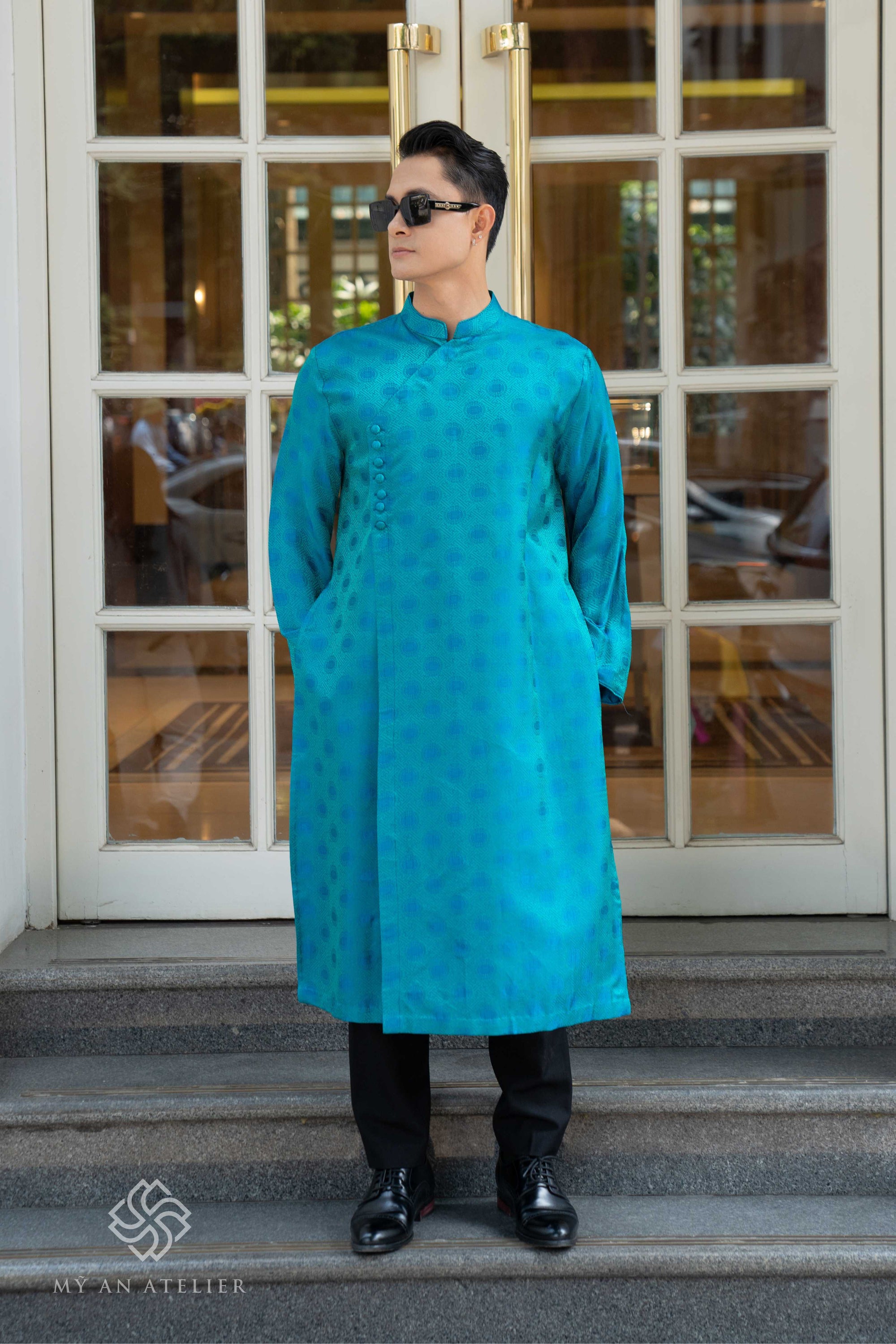 Mulberry silk ao dai Vietnam for men