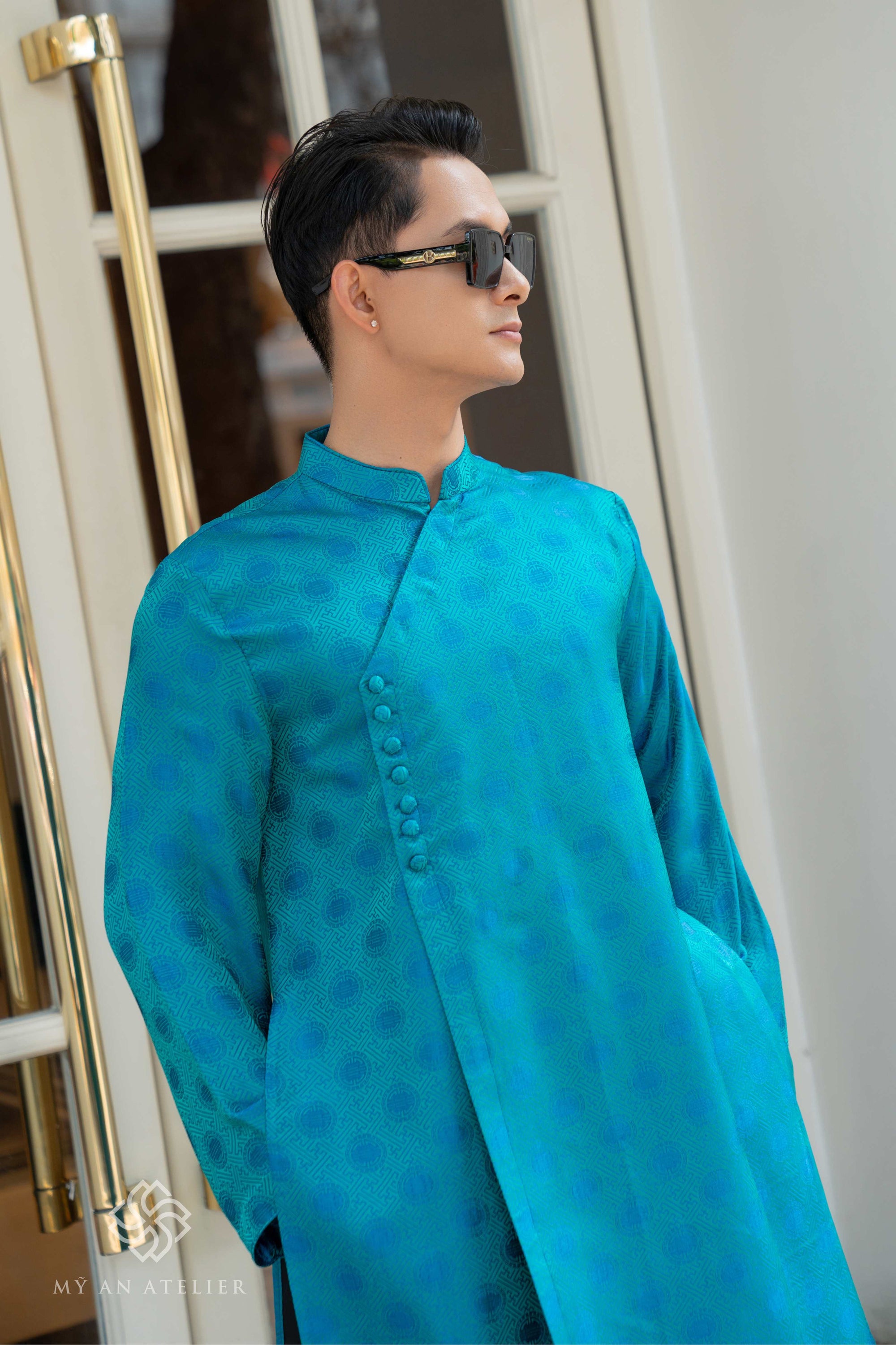 Mulberry silk ao dai Vietnam for men
