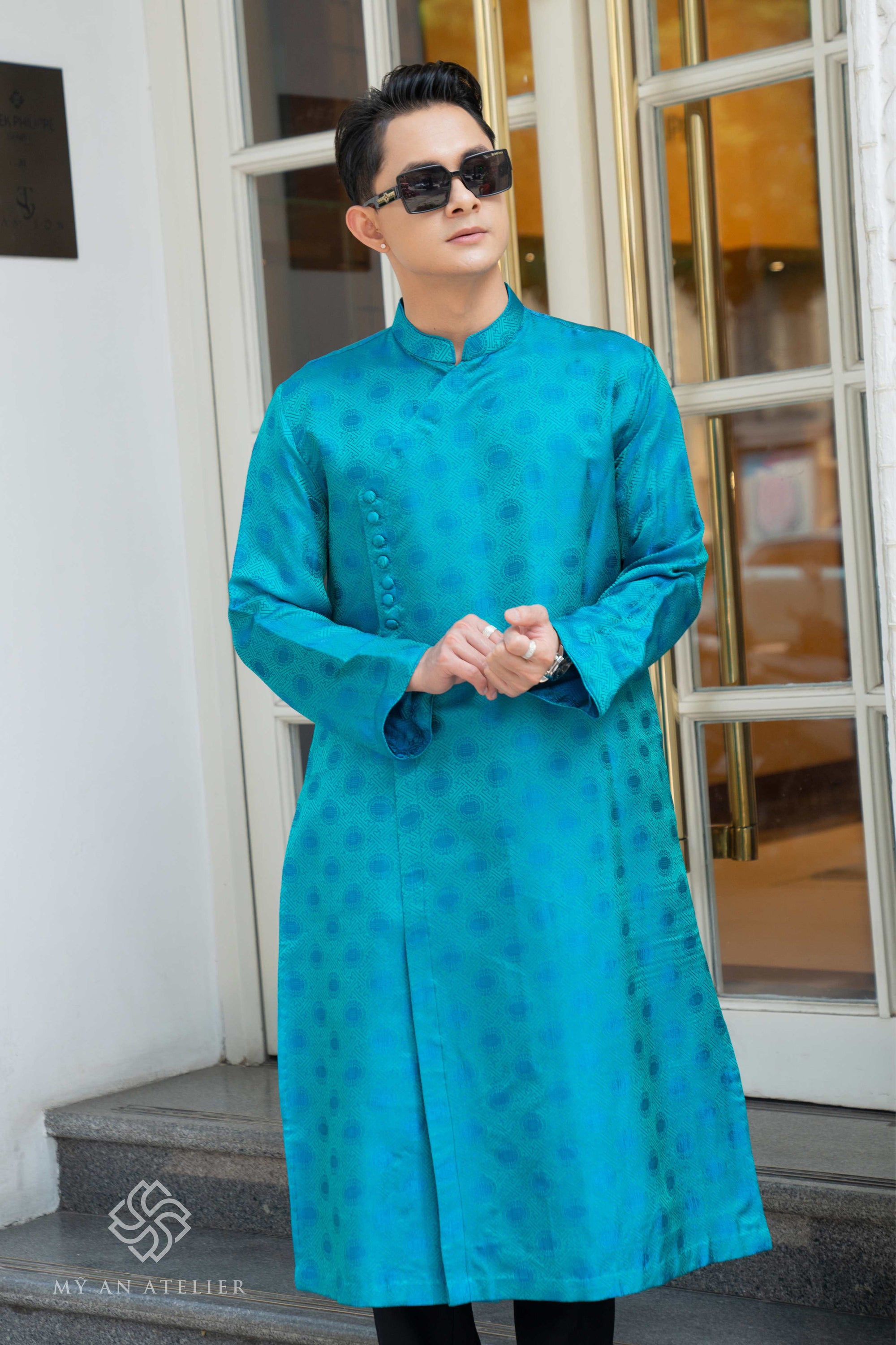 Mulberry silk ao dai Vietnam for men