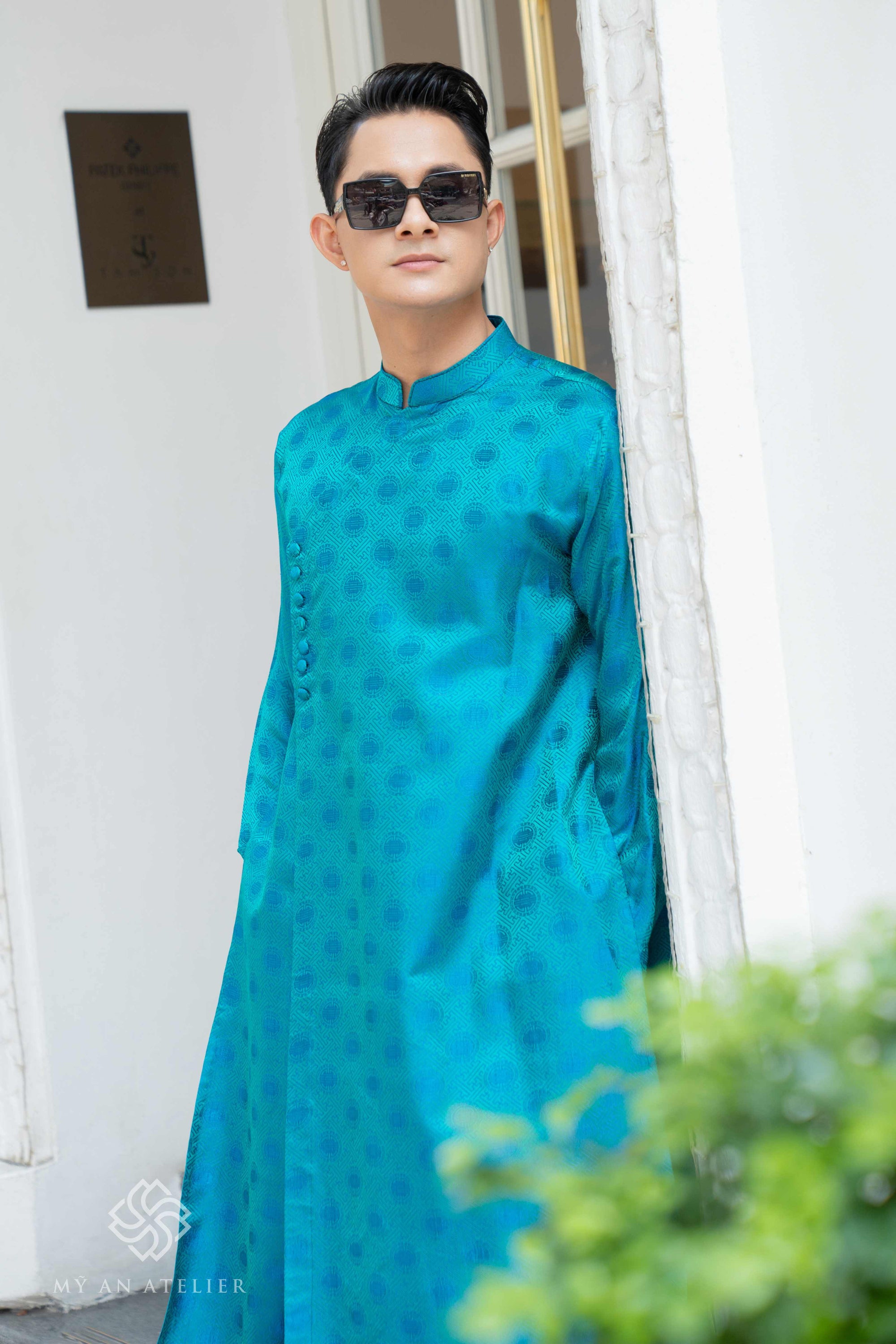 Mulberry silk ao dai Vietnam for men