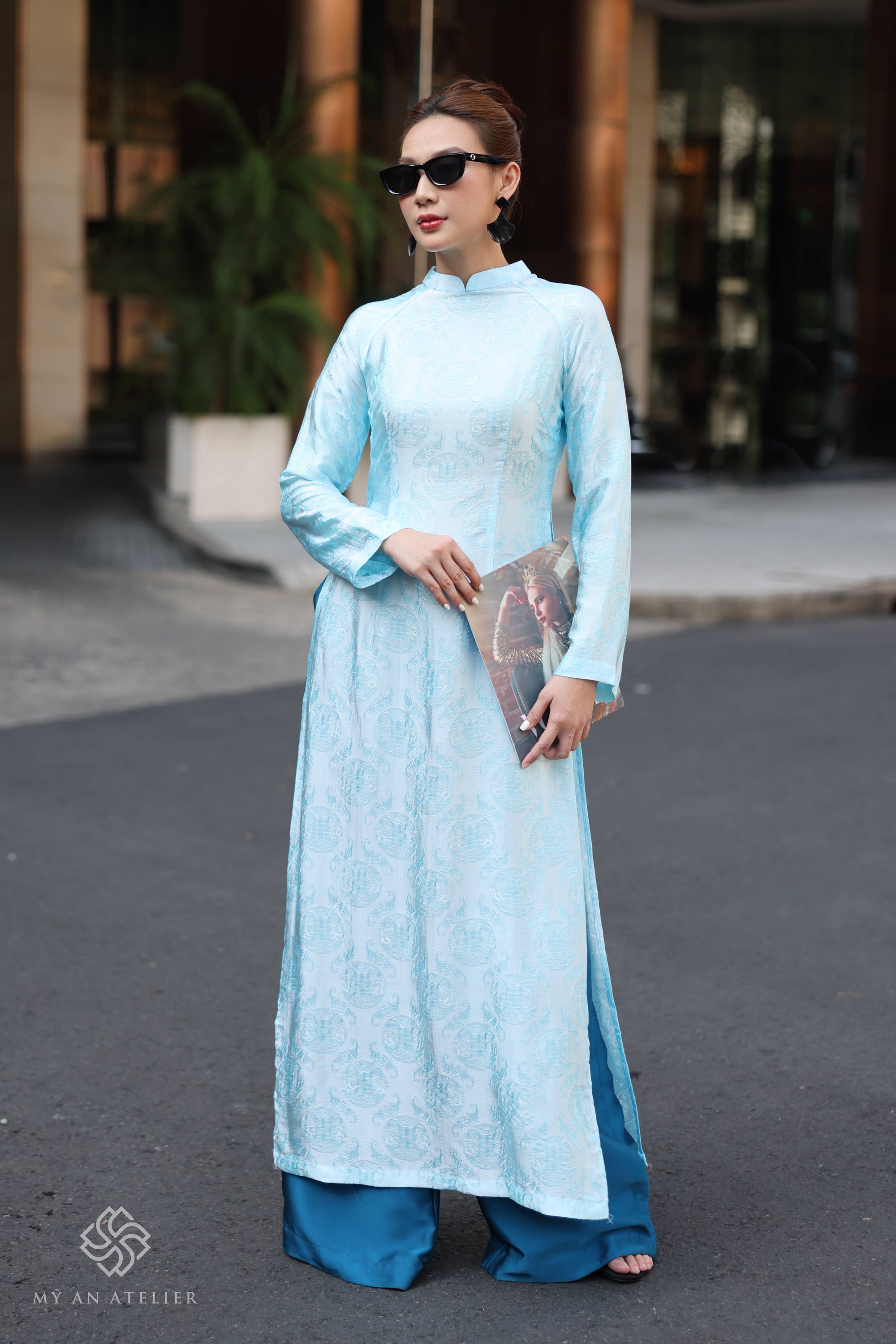 Mulberry silk ao dai Vietnam