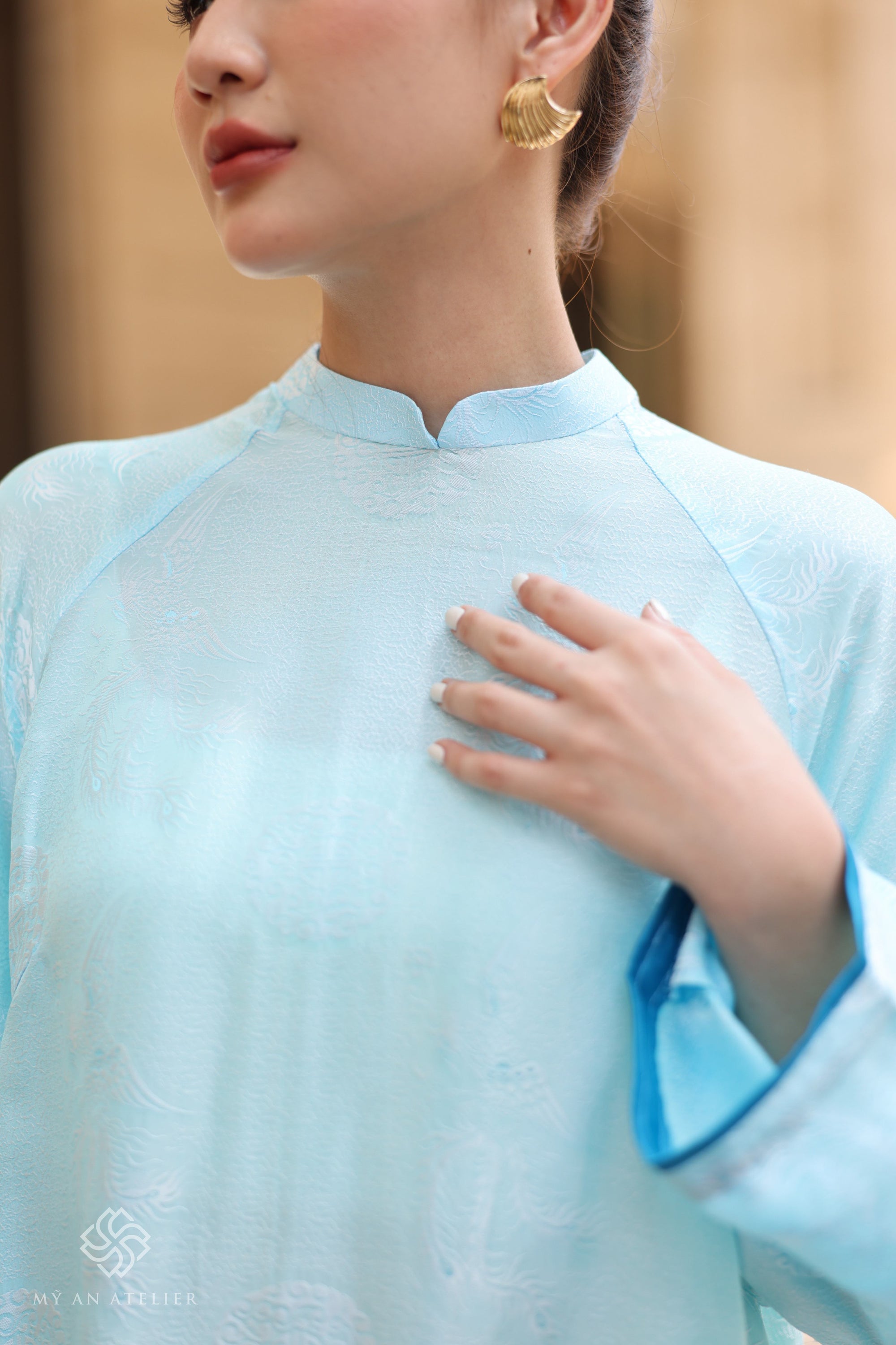 Mulberry silk custom ao dai