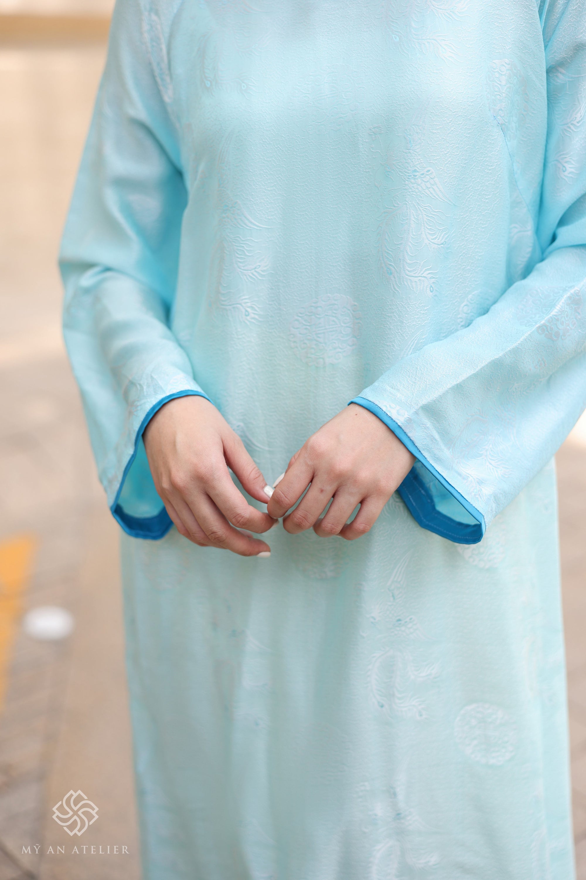 Mulberry silk custom ao dai