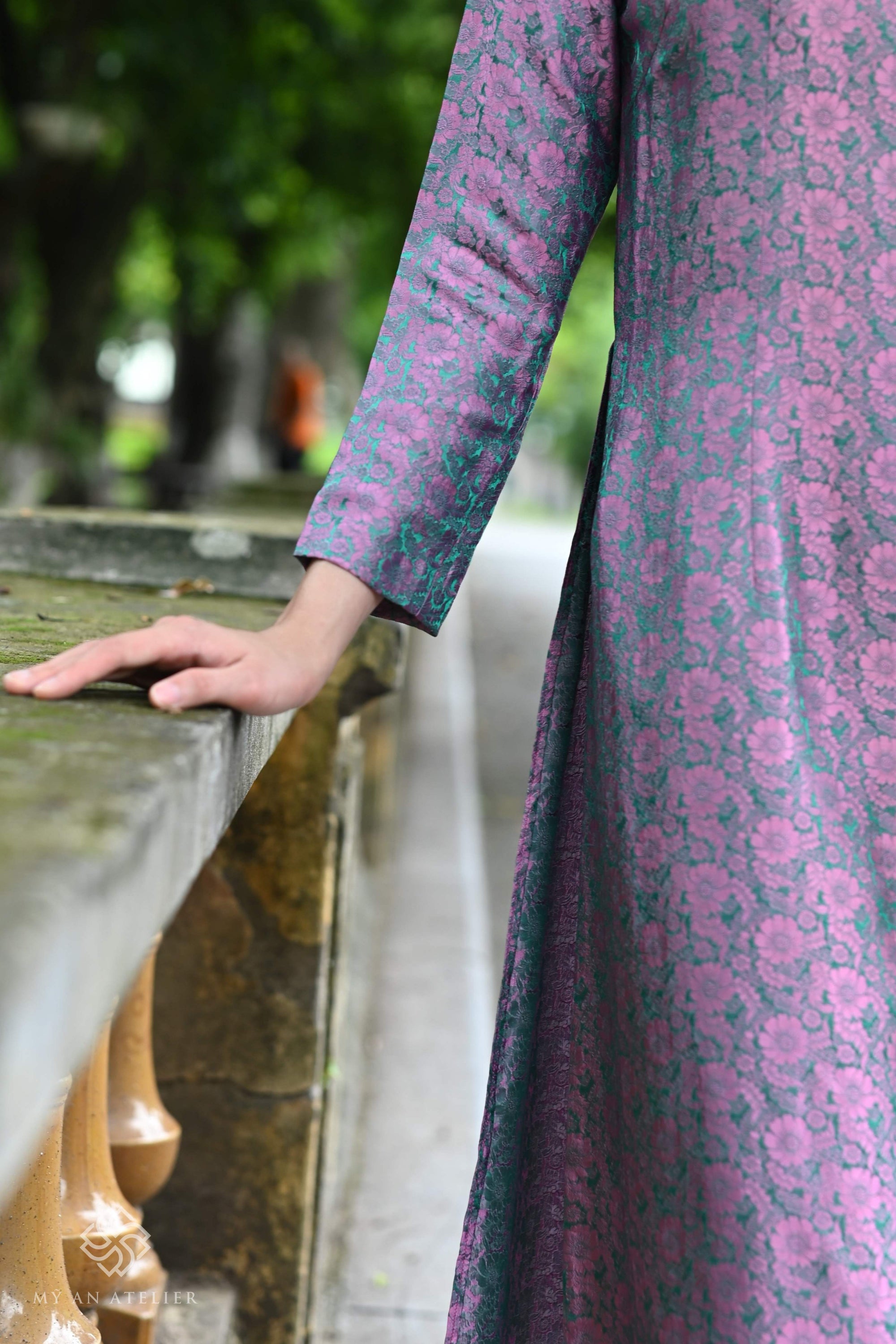 Mulberry silk custom dress Vietnam