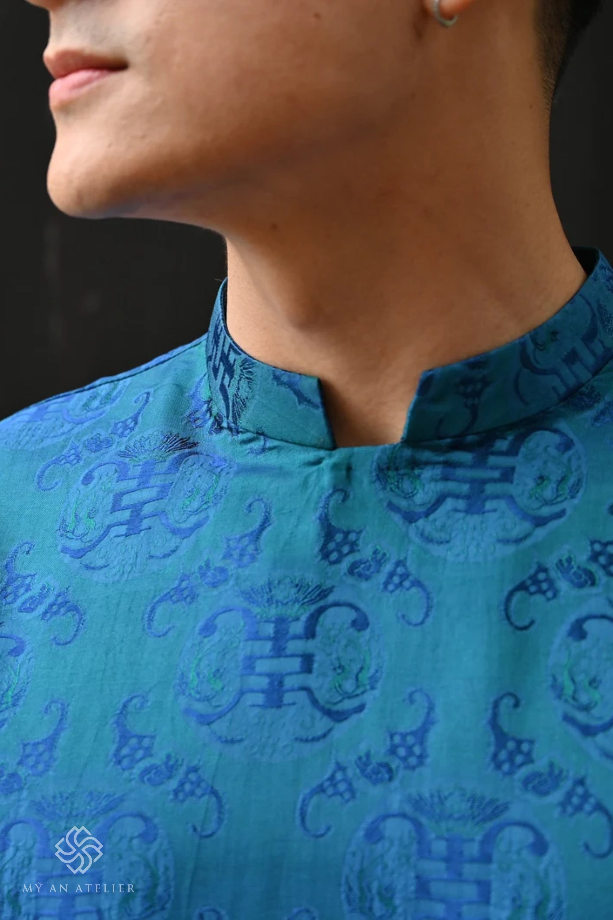 Mulberry silk Vietnam dress for male