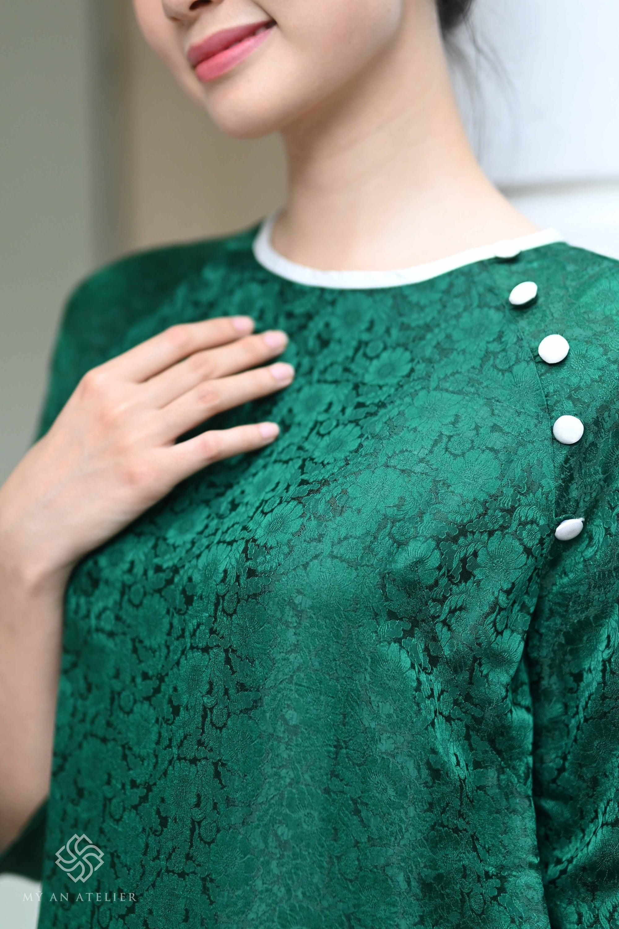 Mulberry silk Vietnam long dress