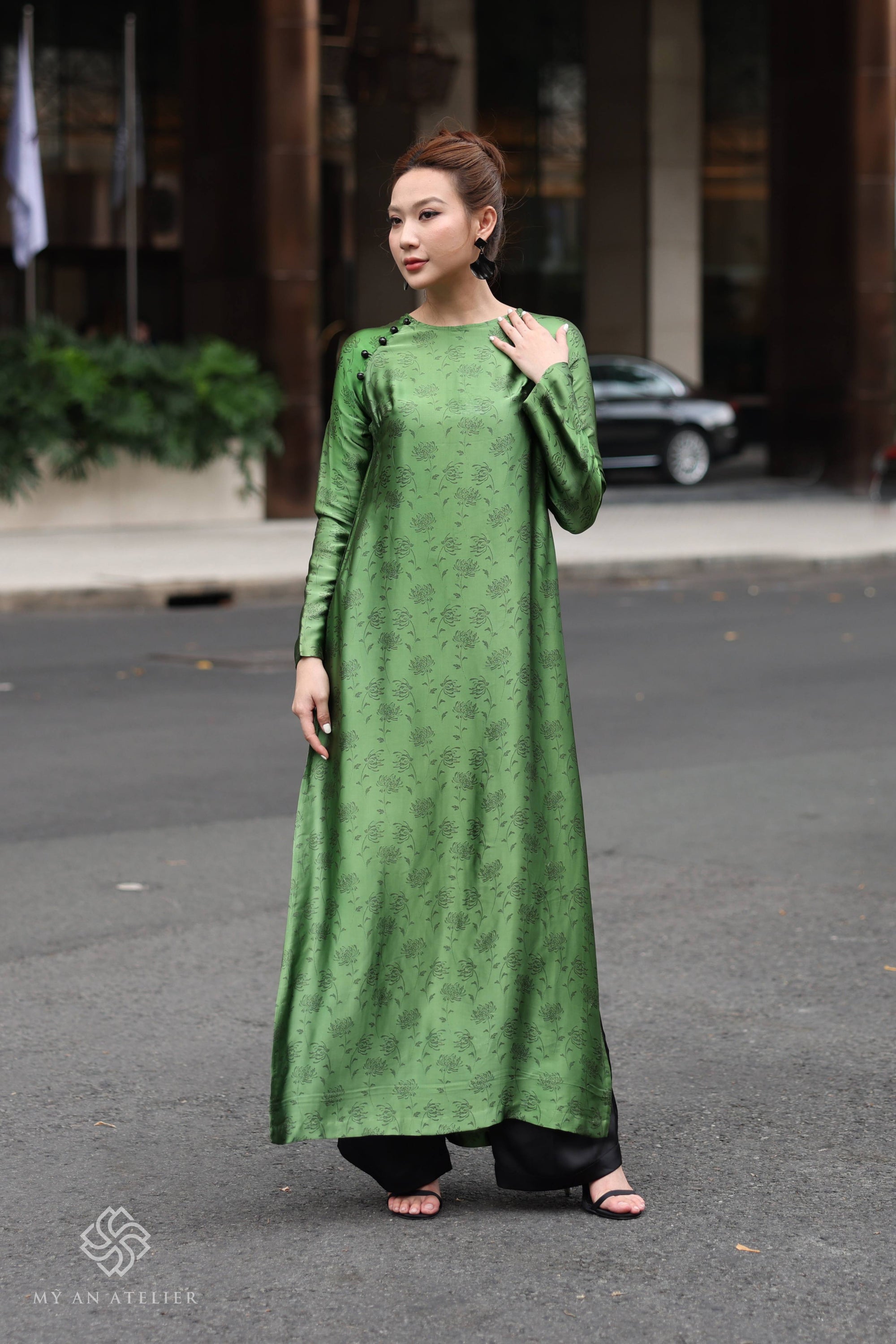 Mulberry silk vietnamese costume female