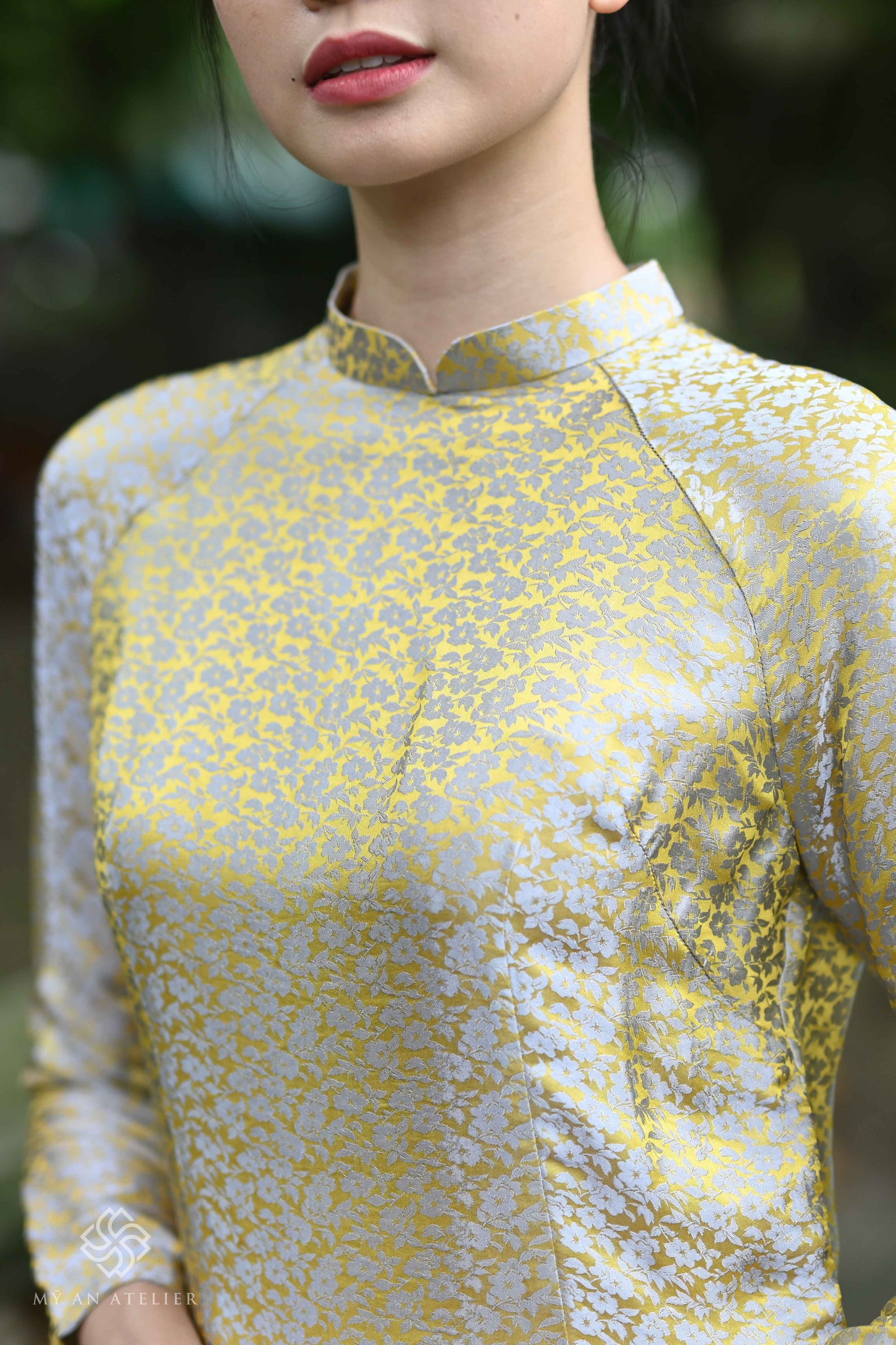 Mulberry silk wedding ao dai women