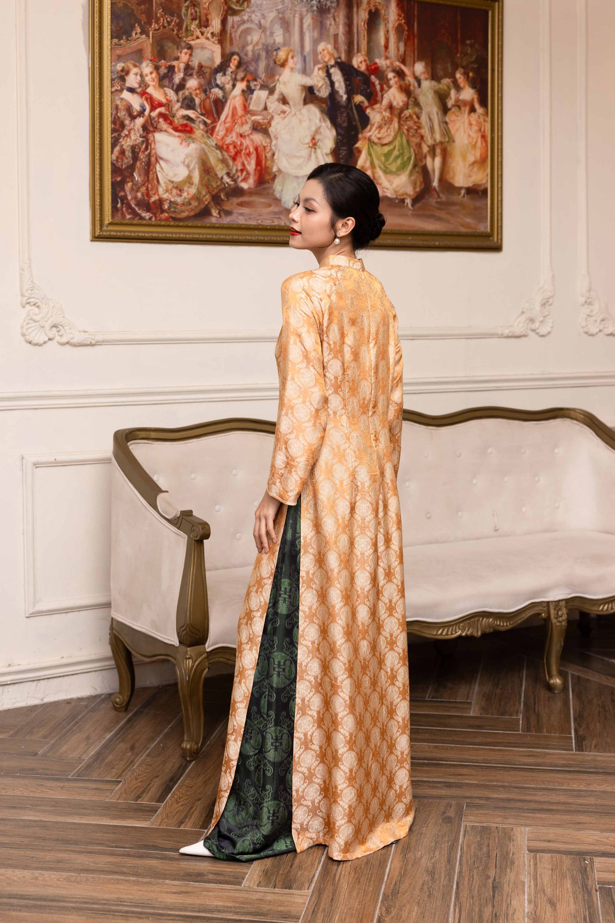 Silk ao dai with pants
