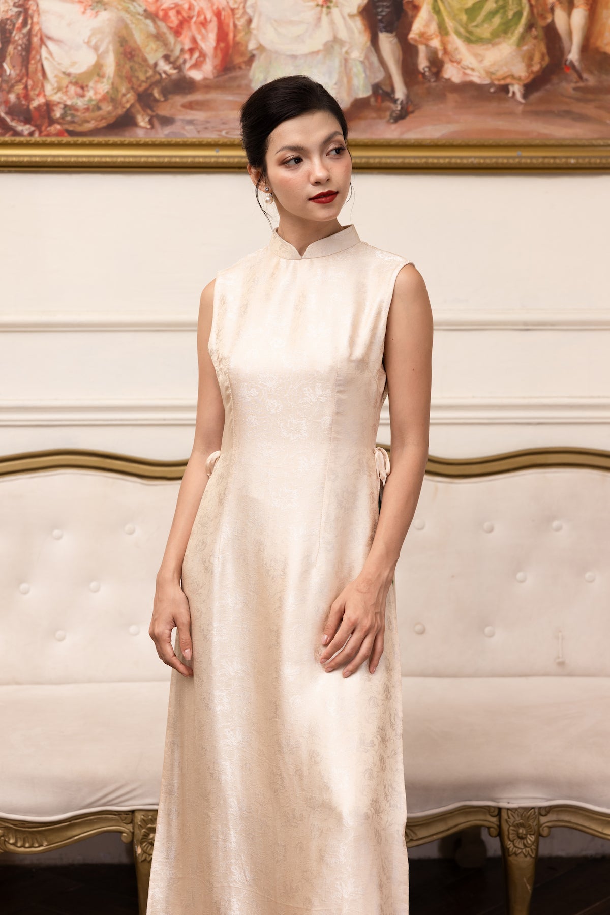 sleeveless silk tunic