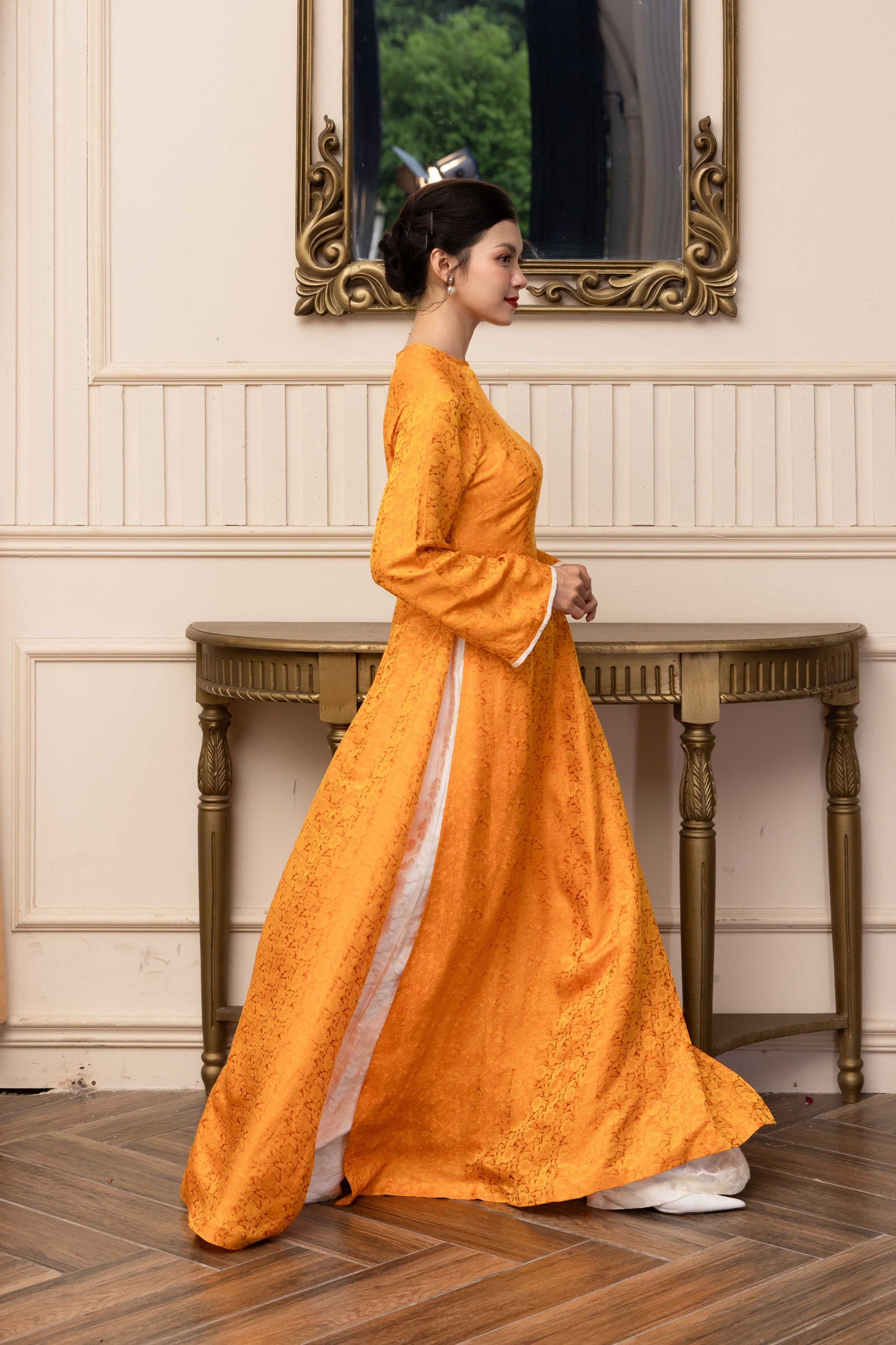 Traditional Vietnamese silk ao dai