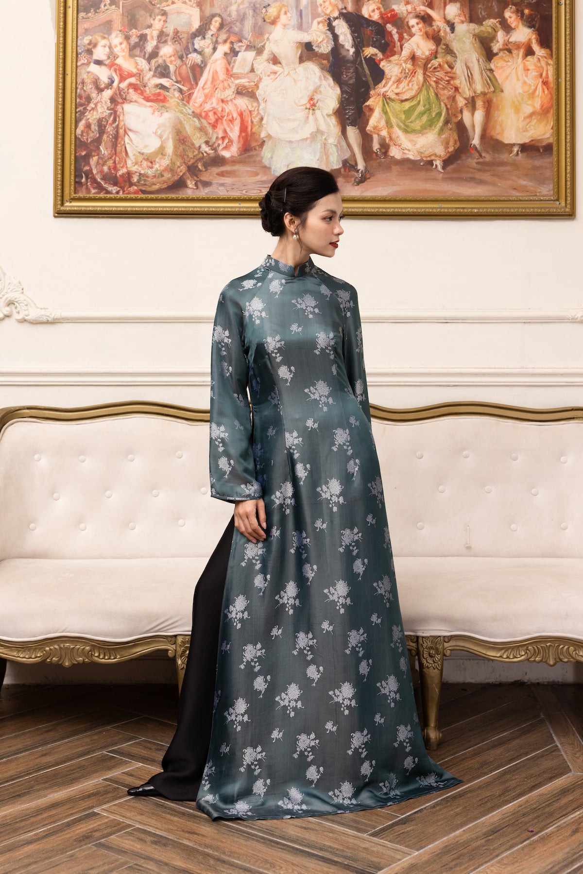 vietnamese long silk tunic