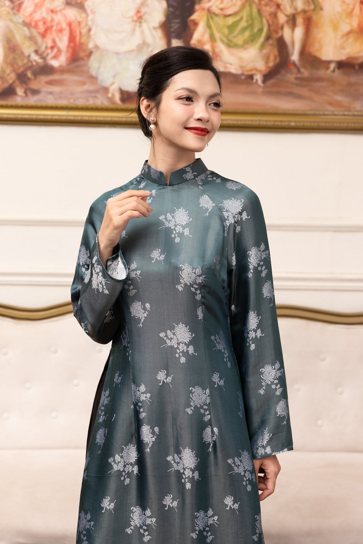 vietnamese long silk tunic