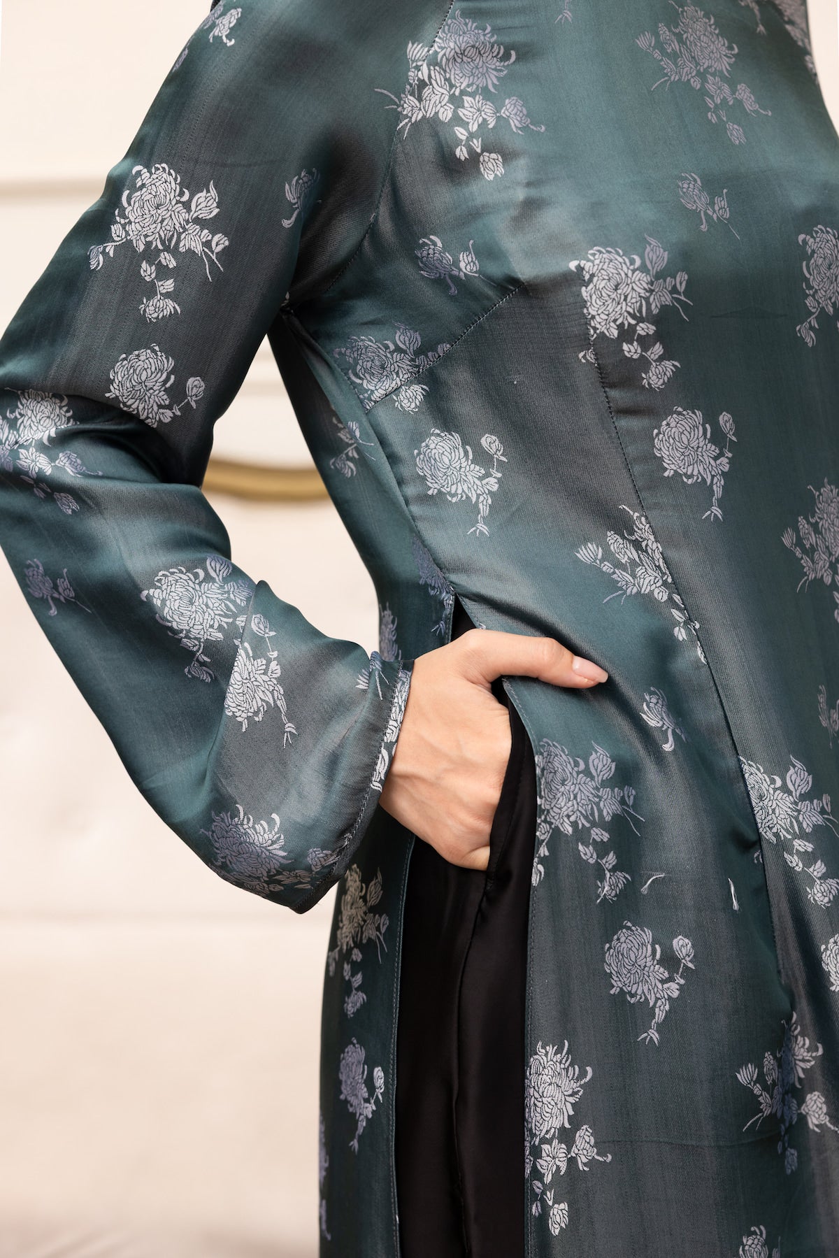 vietnamese long silk tunic