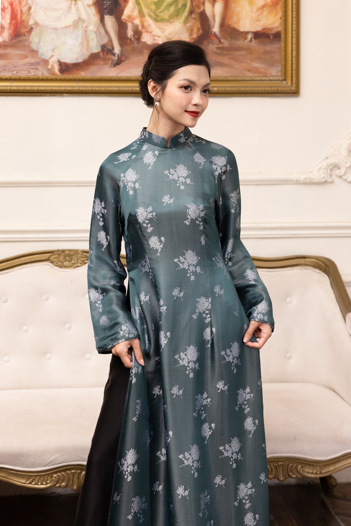 vietnamese long silk tunic