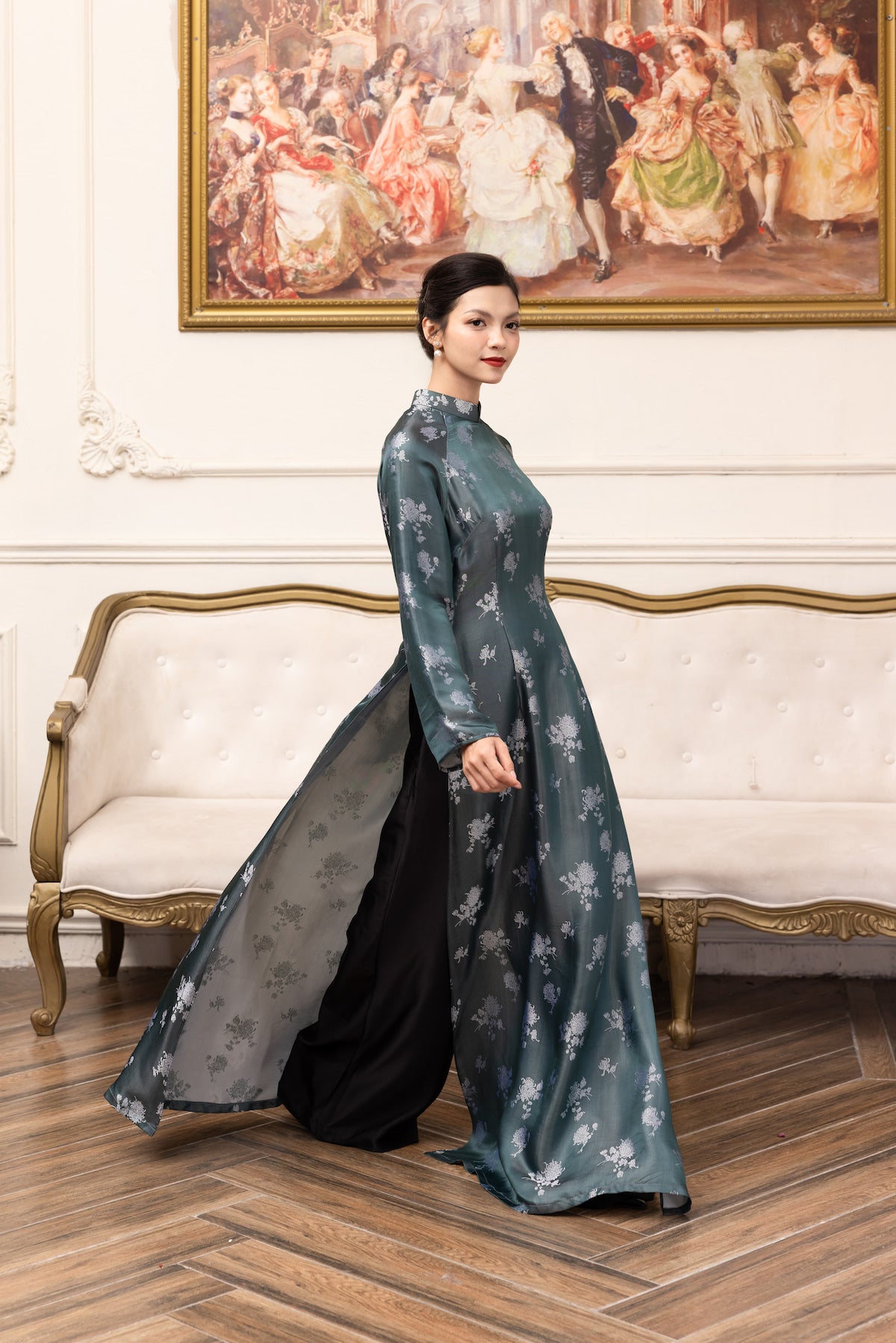 vietnamese long silk tunic