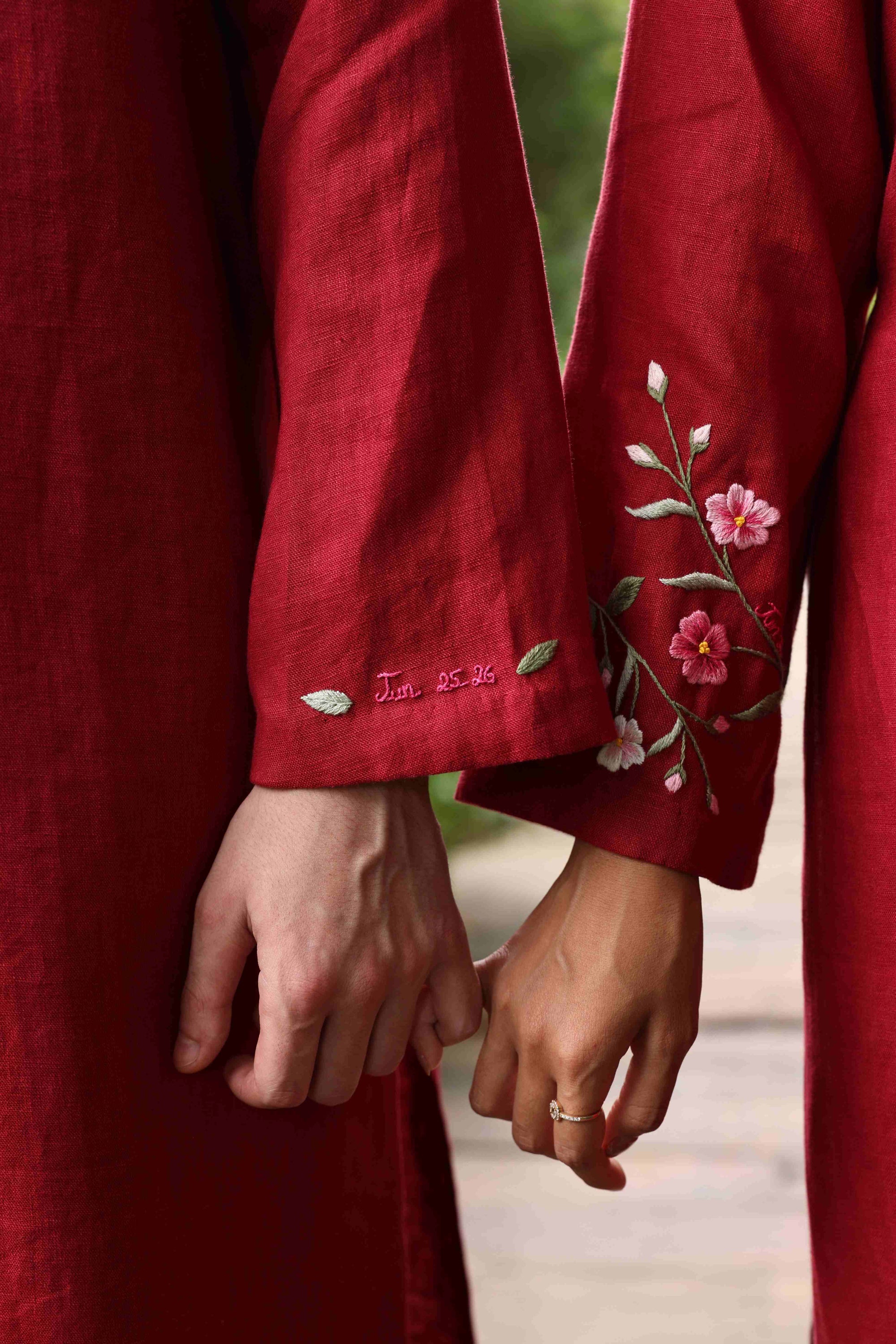 Vietnamese wedding ao dai for couple