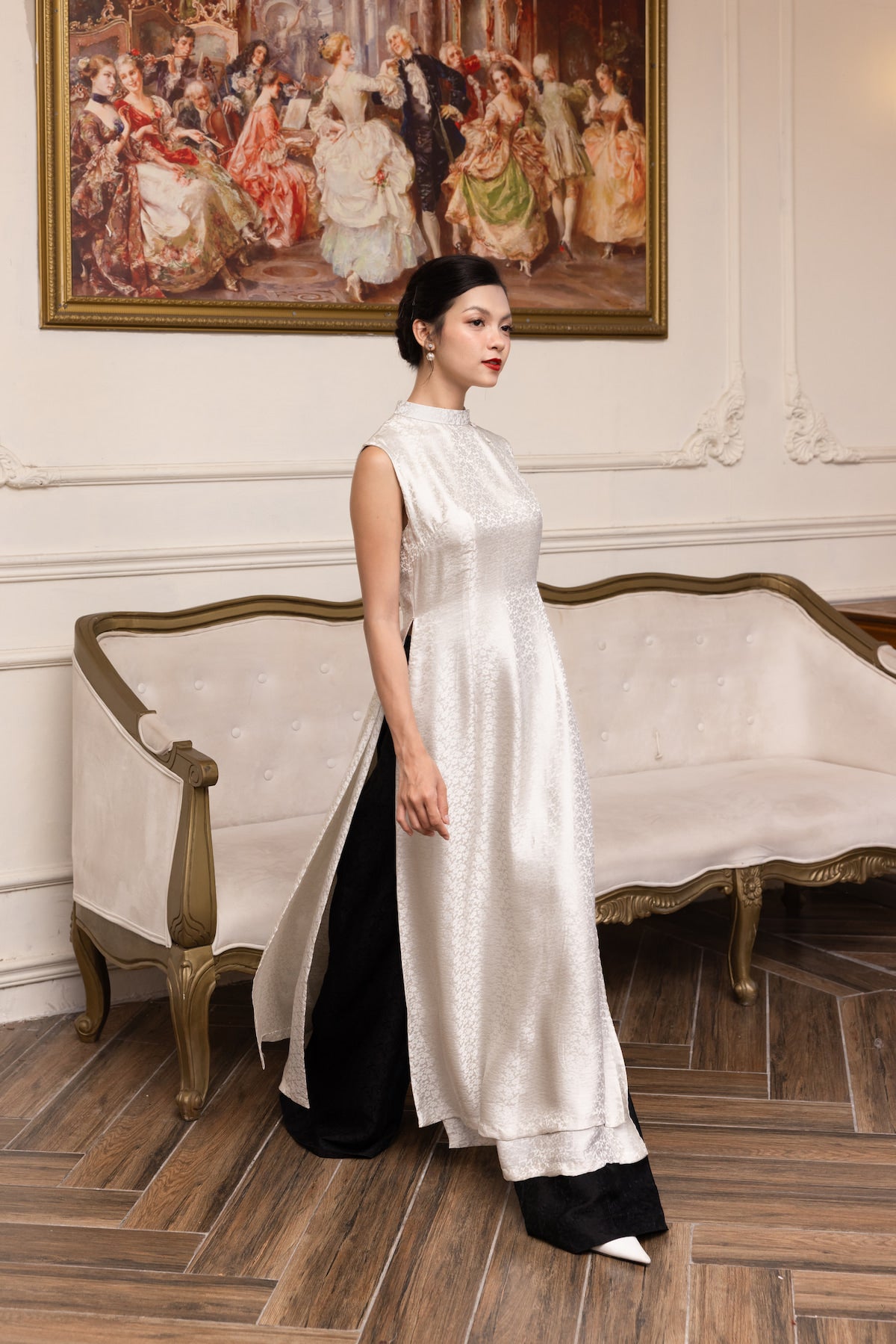 2-layer silk ao dai
