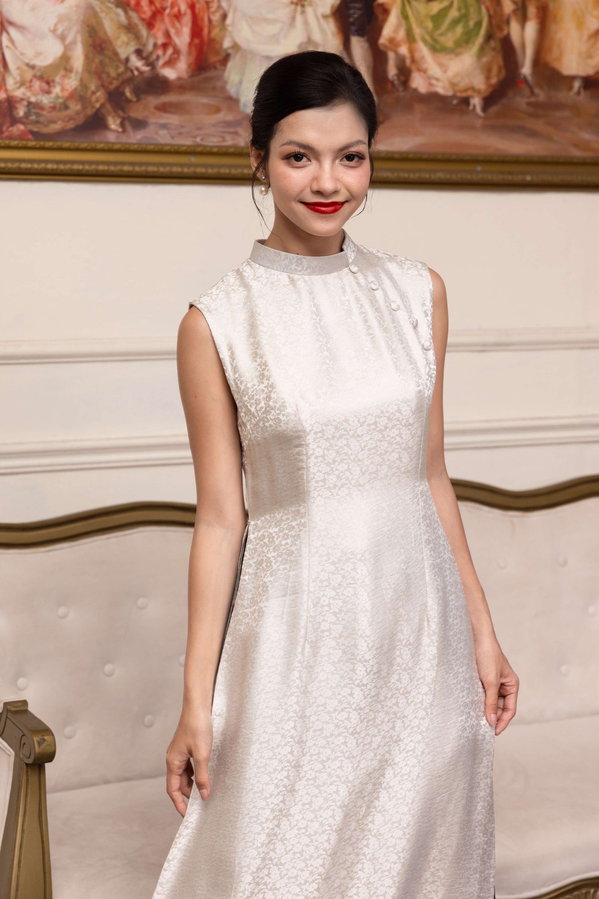 2-layer silk ao dai