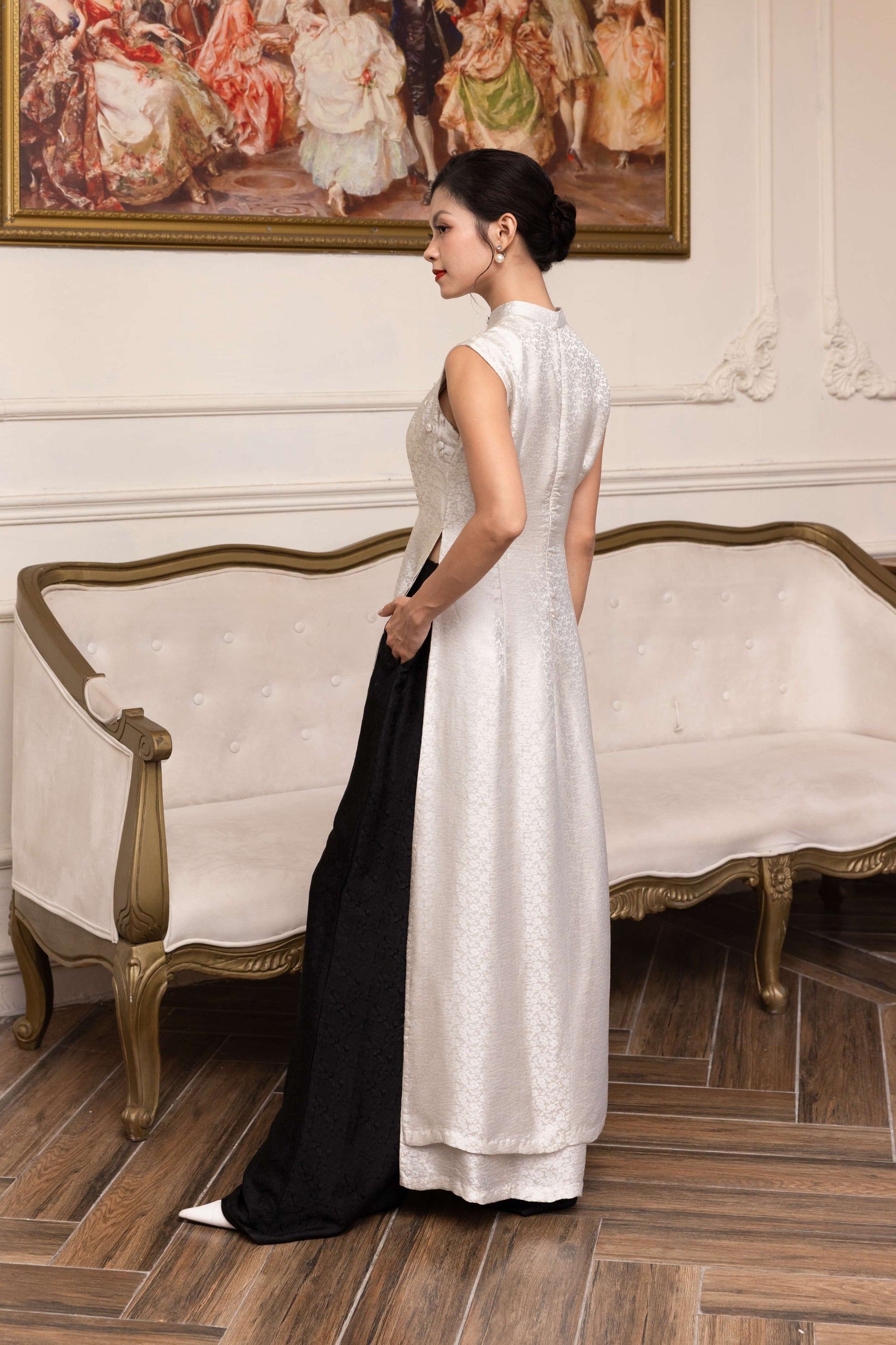 2-layer silk ao dai
