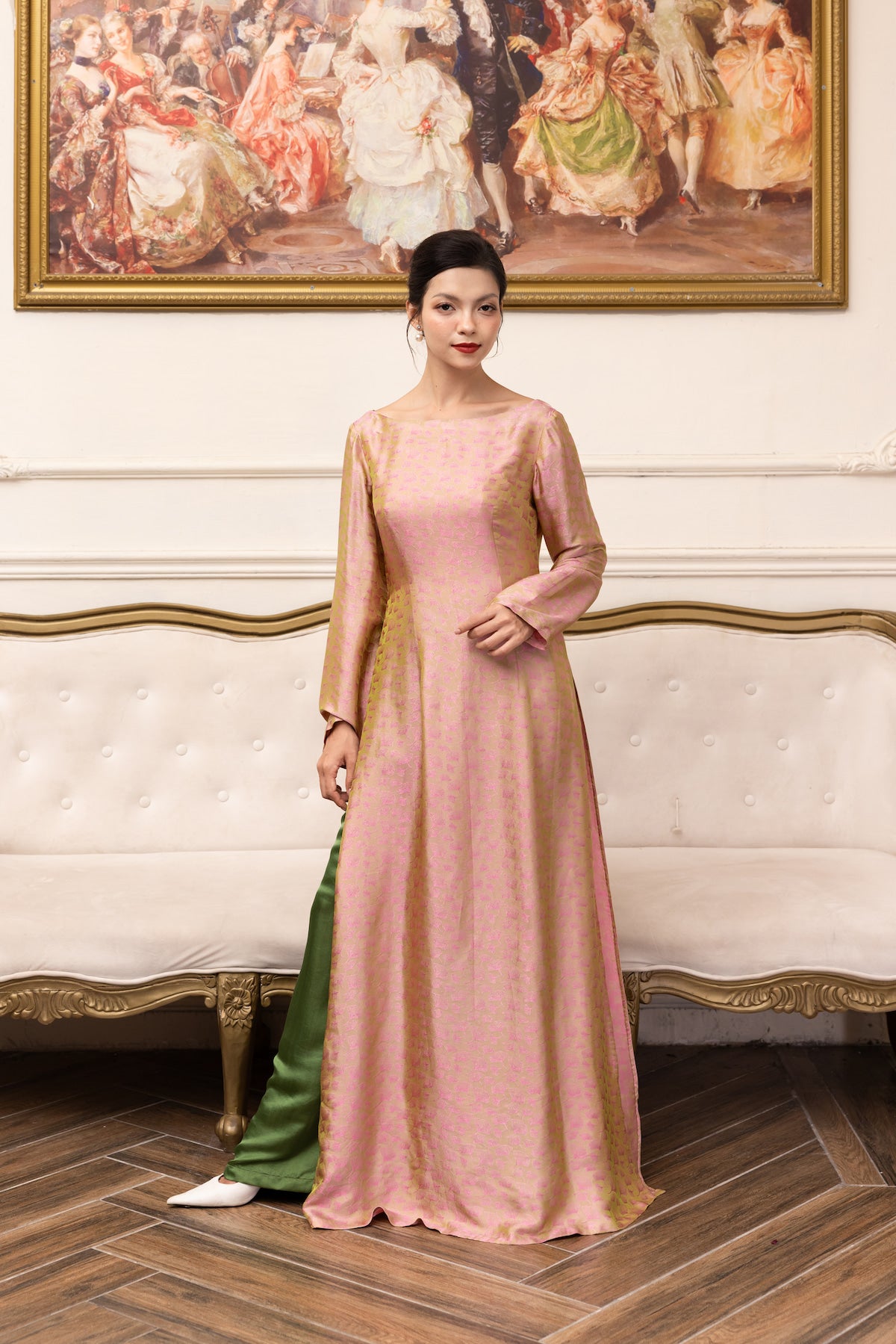 bridal Vietnamese silk ao dai