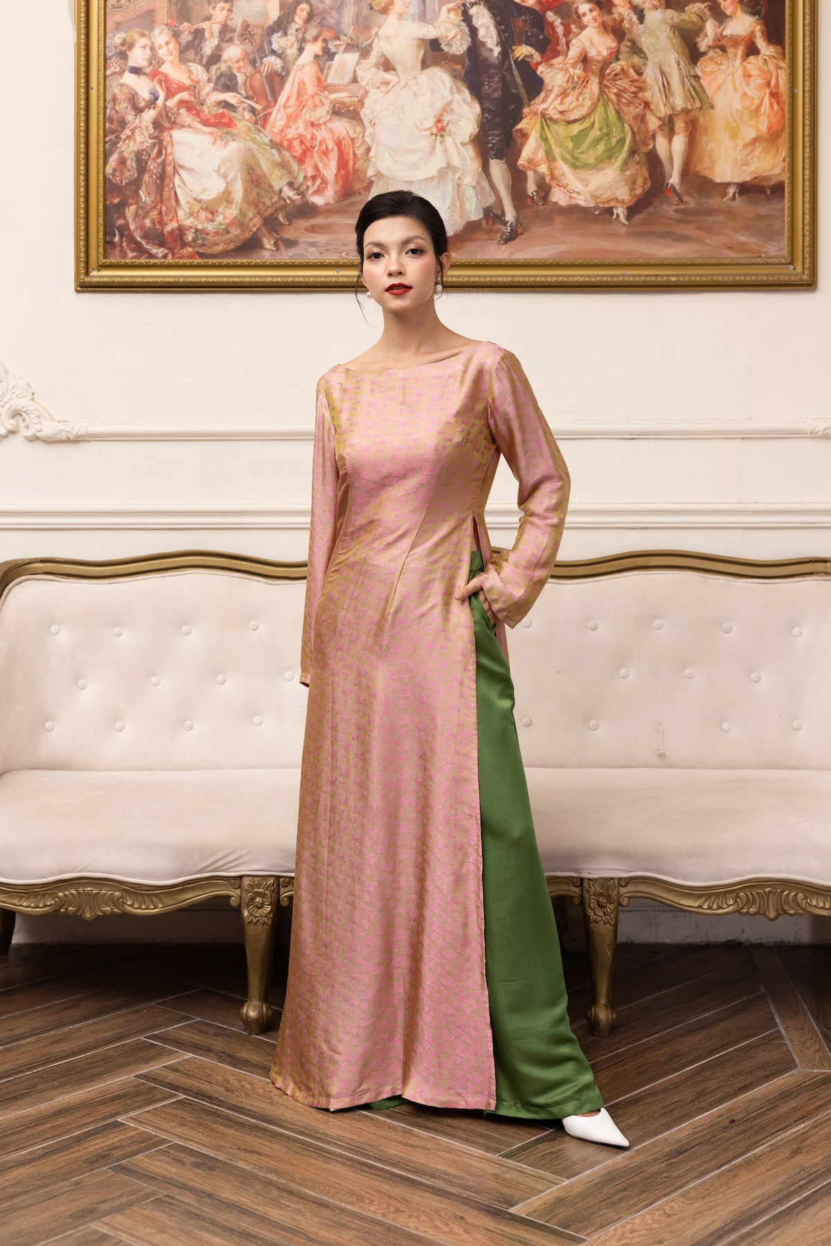 bridal Vietnamese silk ao dai