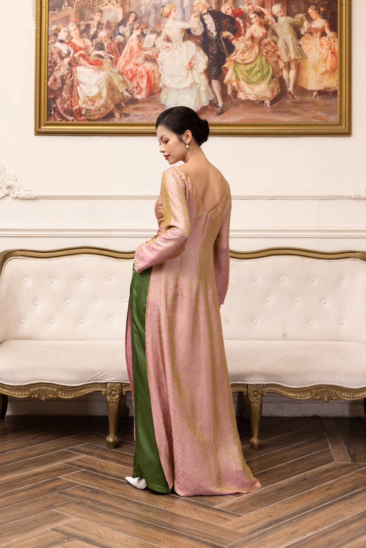 bridal Vietnamese silk ao dai