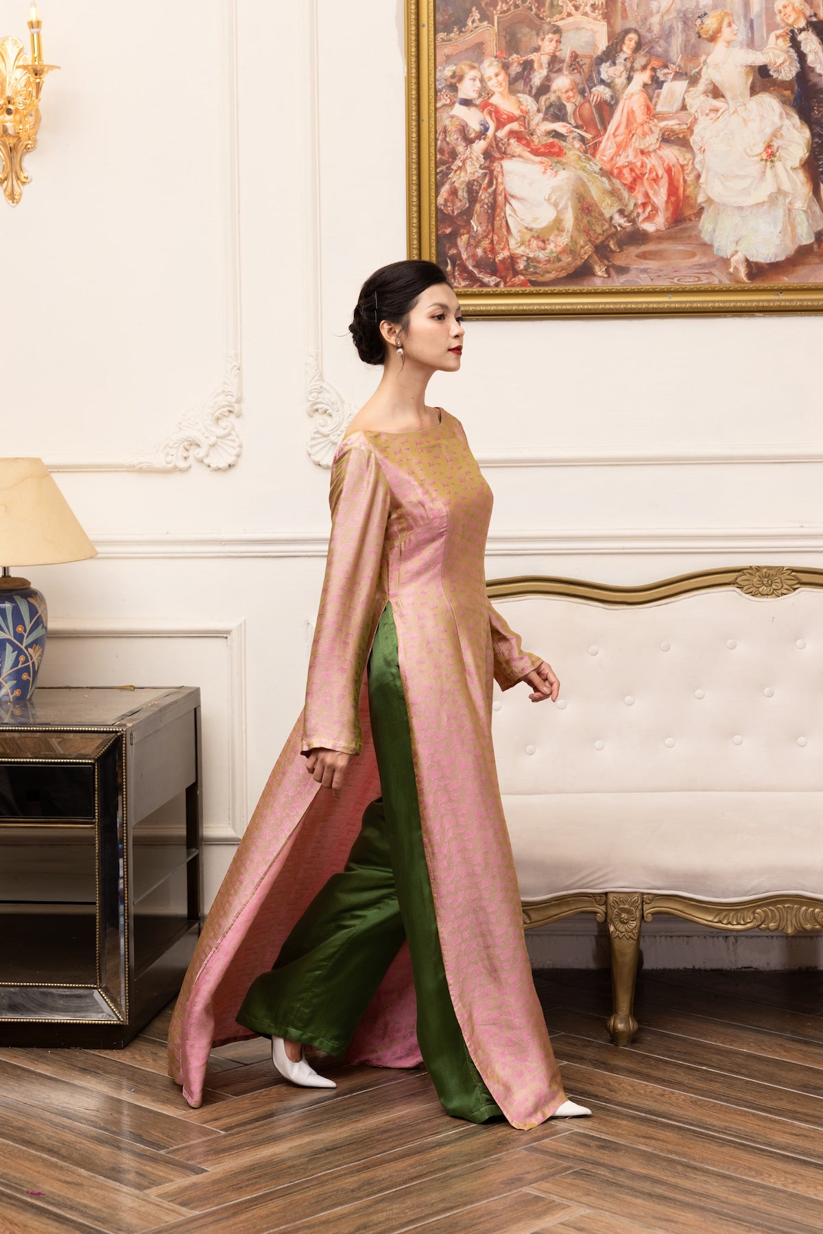 bridal Vietnamese silk ao dai