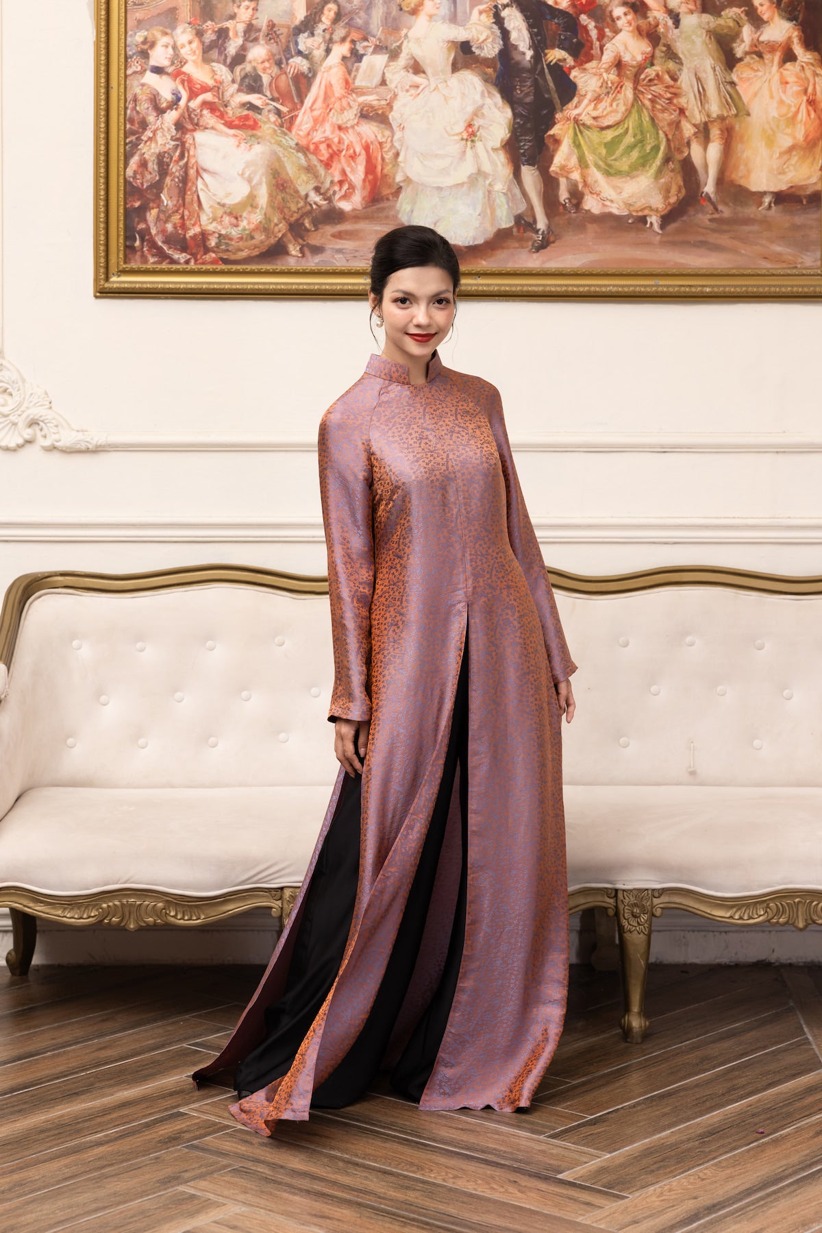 custom vietnamese silk tunic