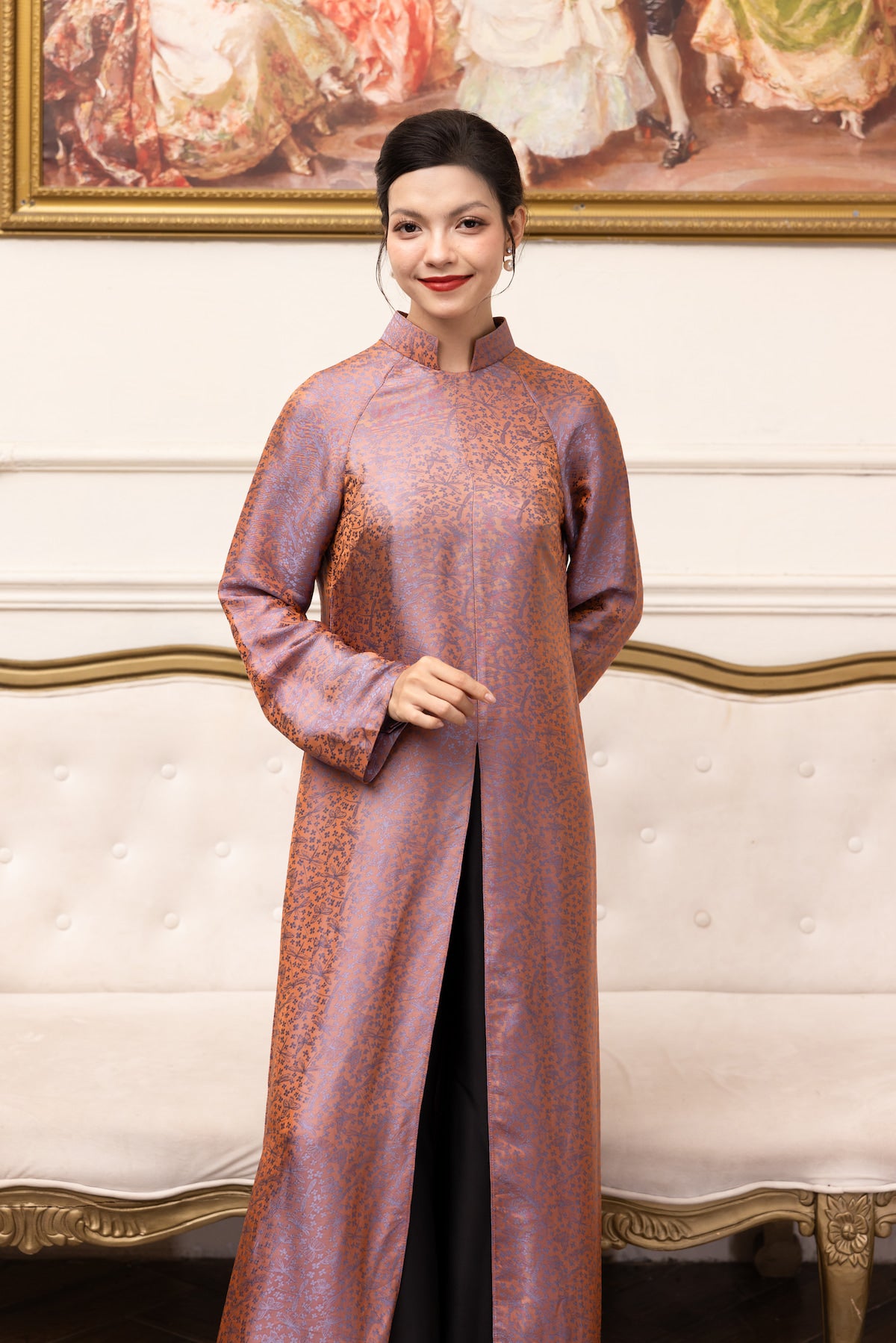 custom vietnamese silk tunic