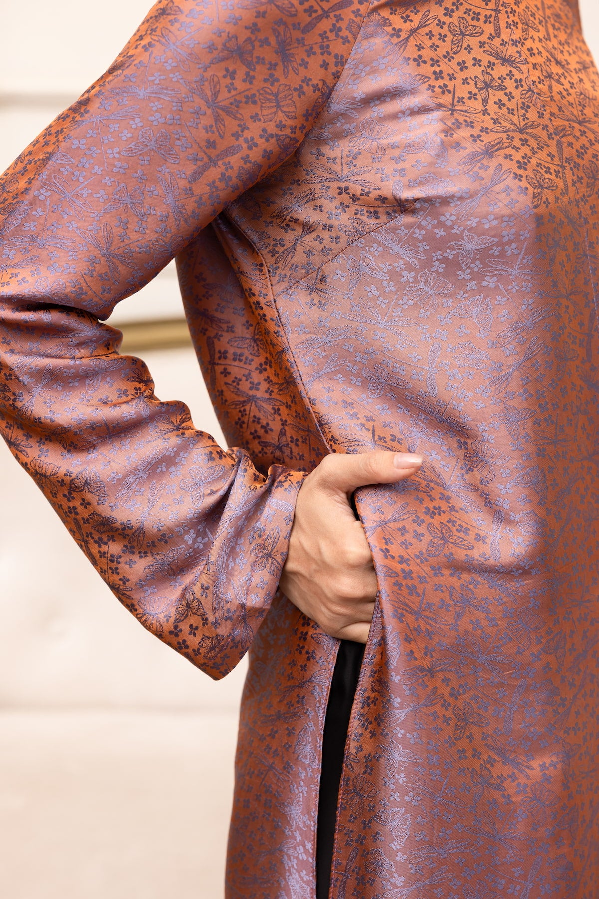 custom vietnamese silk tunic