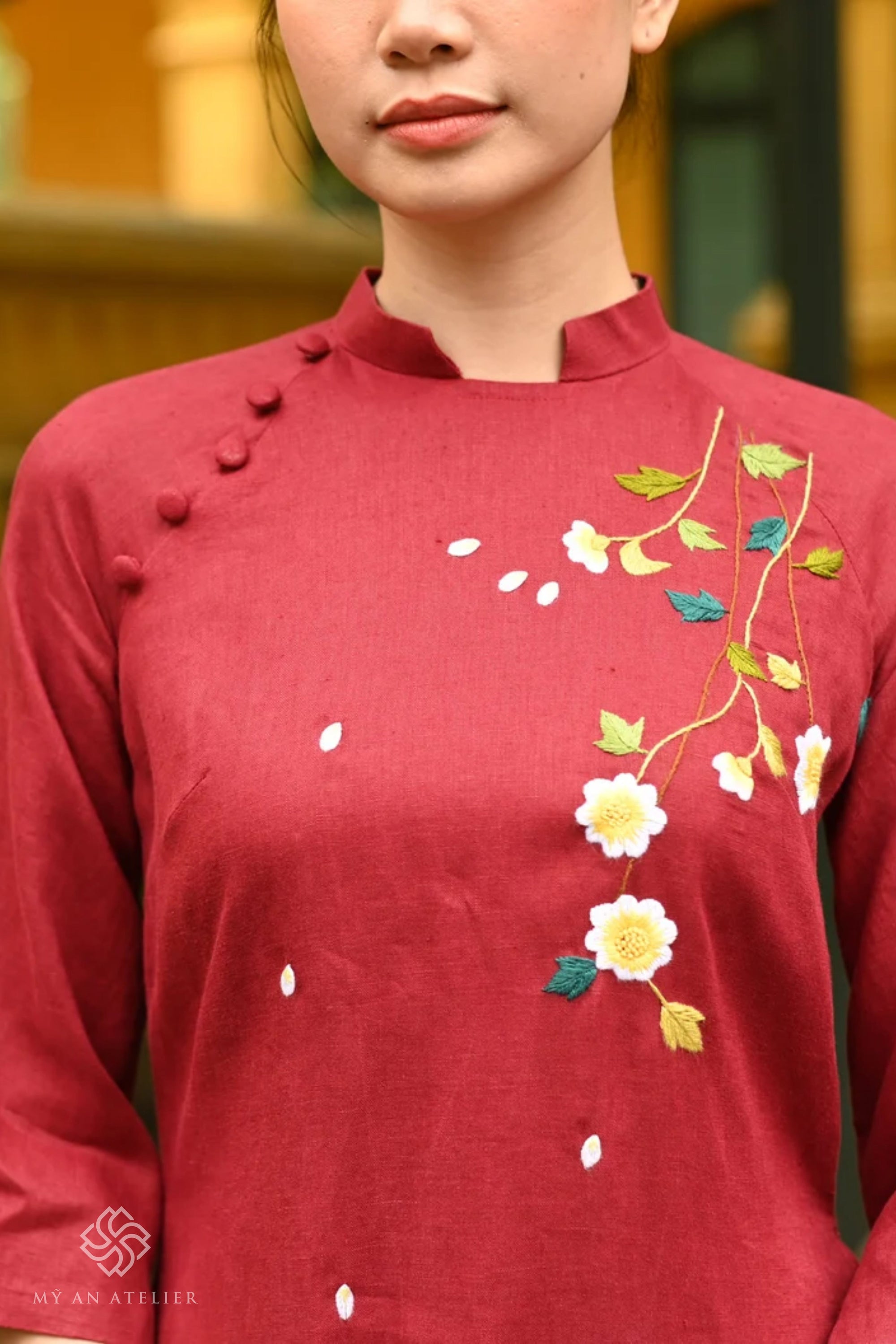 Linen custom dress Vietnam