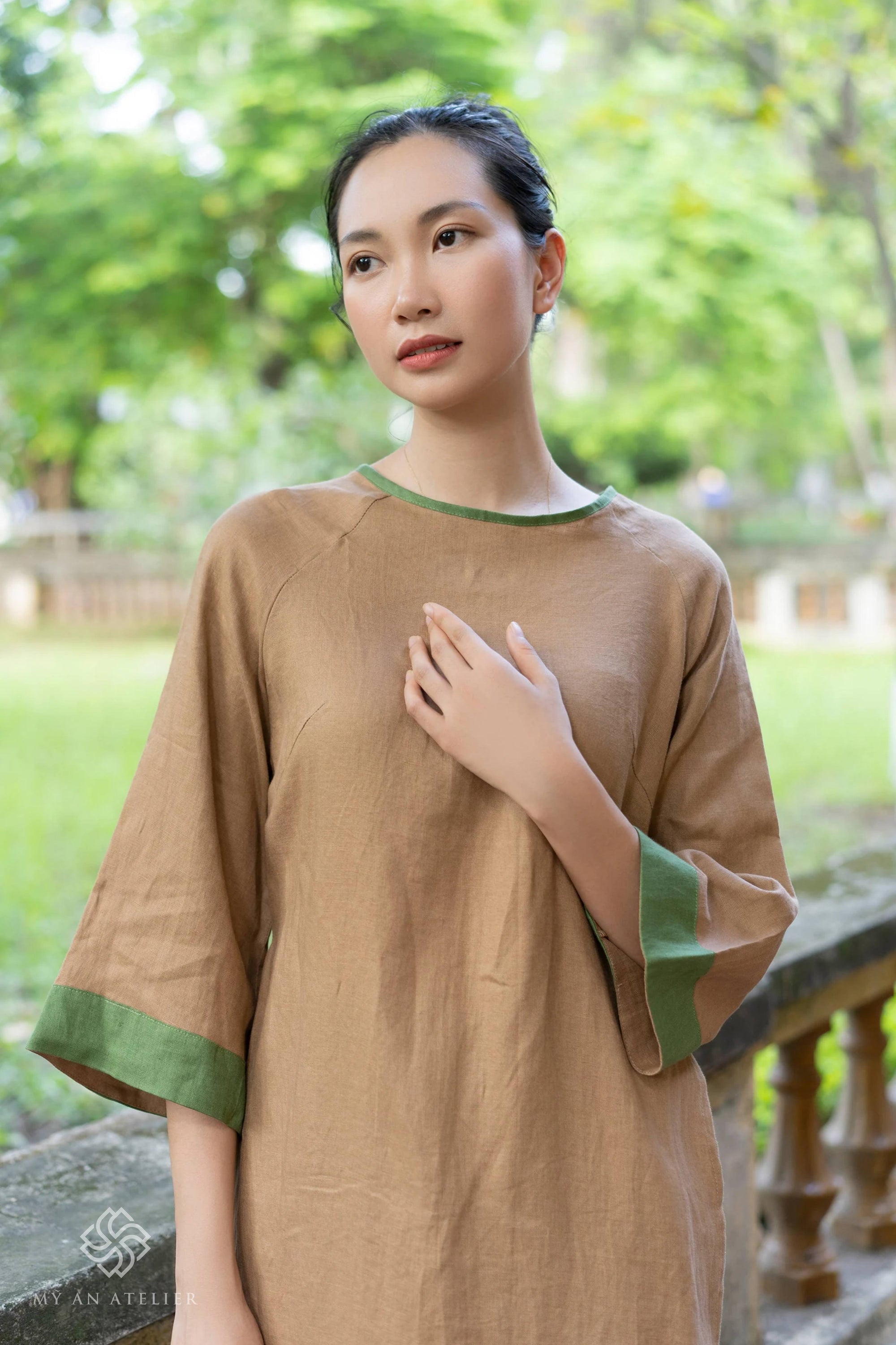 Linen ao dai Vietnamese