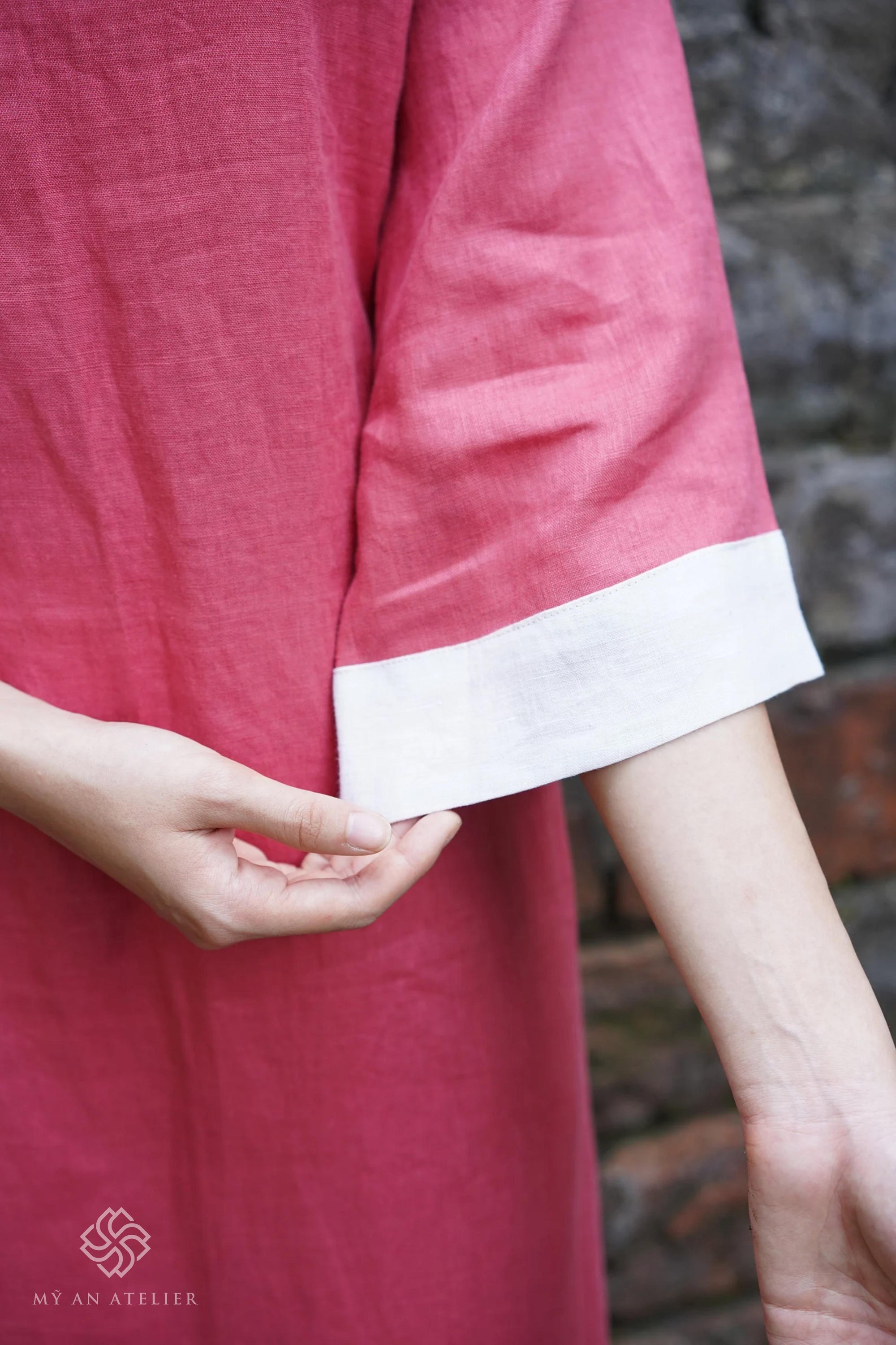 Linen casual ao dai women