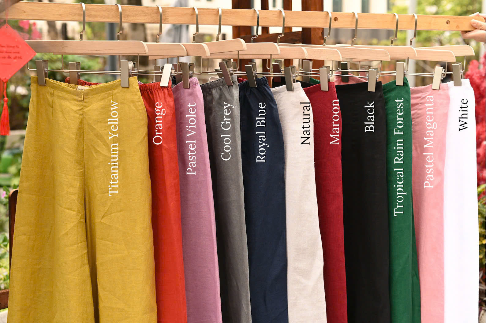 Linen Vietnamese dress's pants