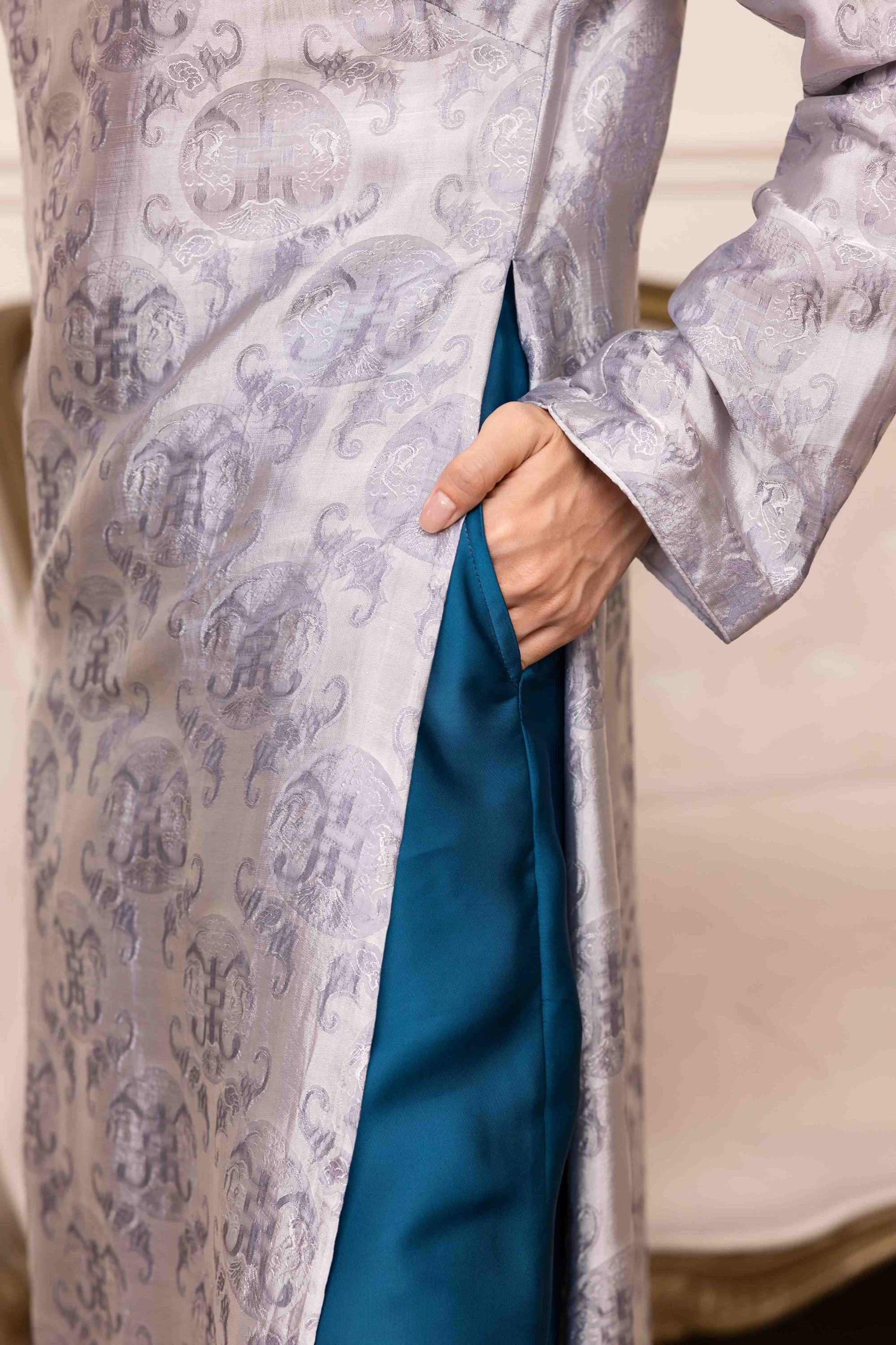 Long dress silk ao dai