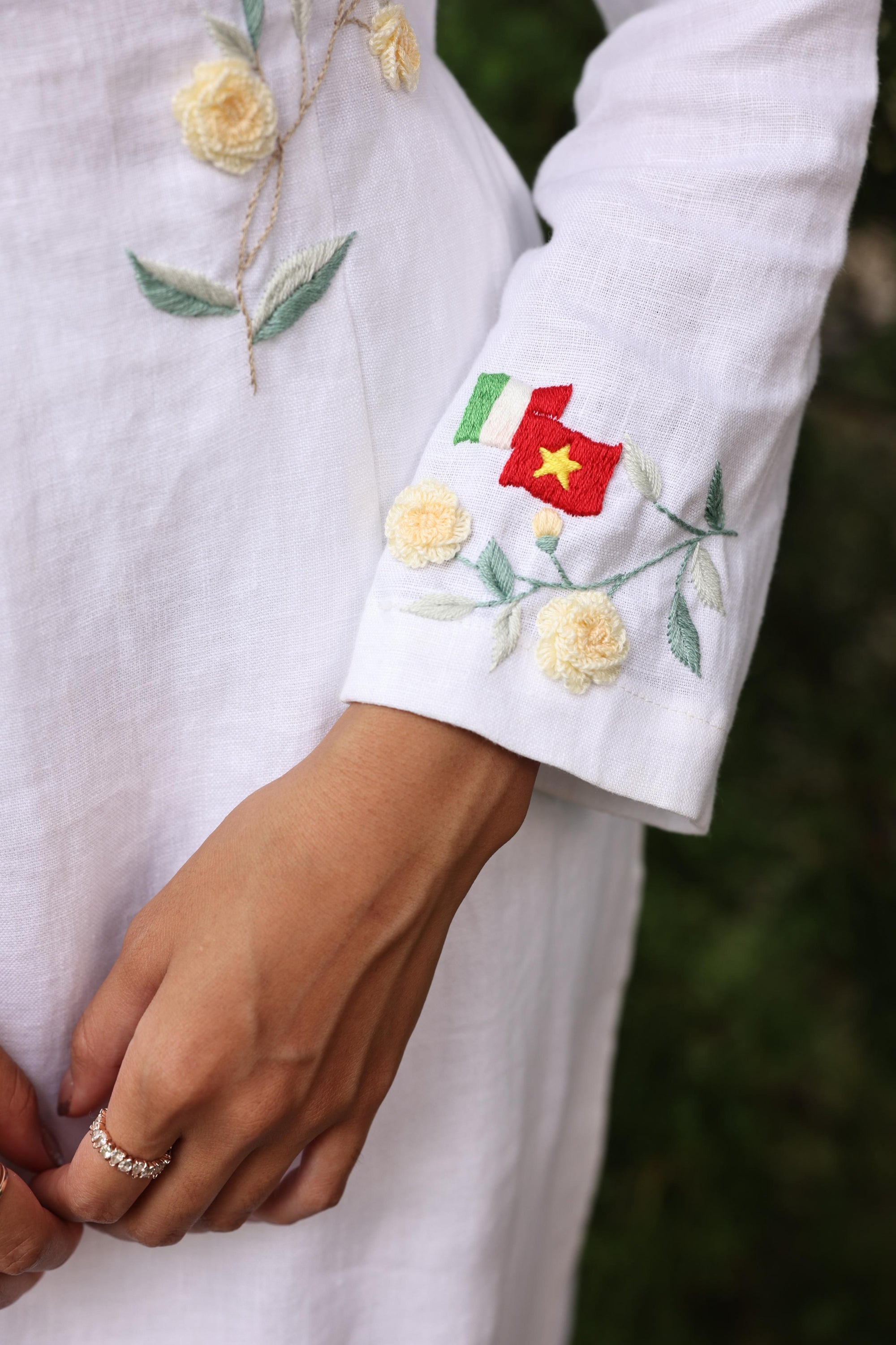 Matching ao dai wedding set