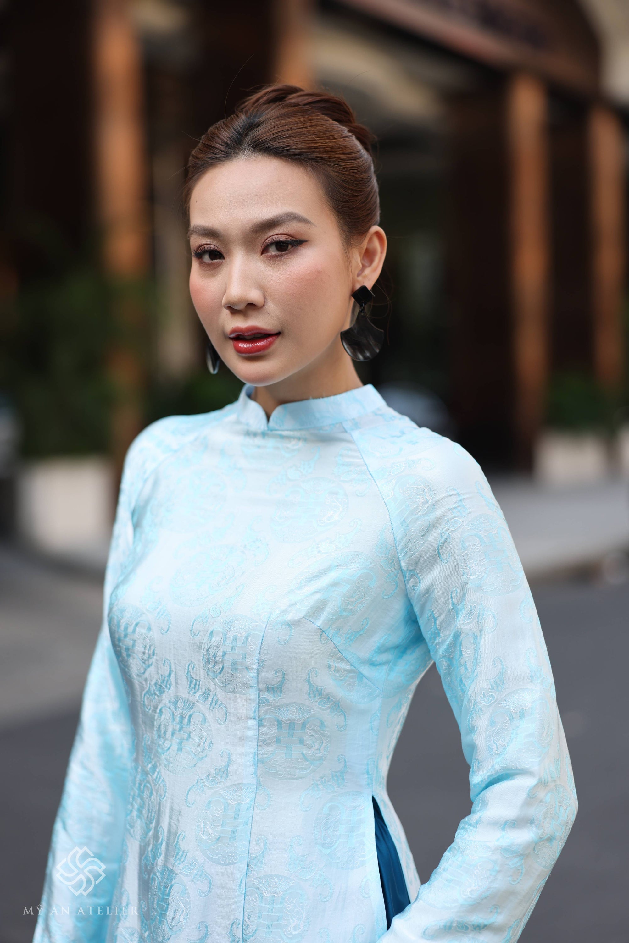 Mulberry silk ao dai Vietnam