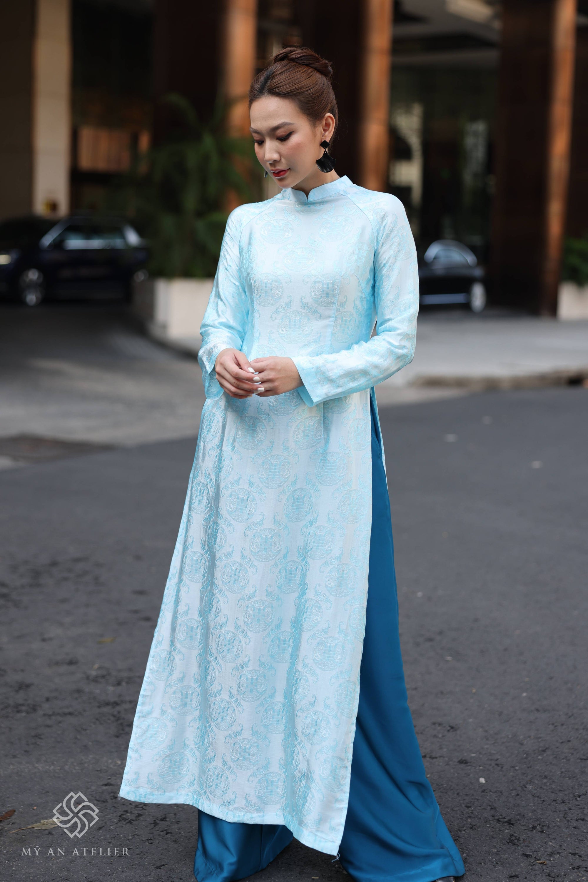Mulberry silk ao dai Vietnam